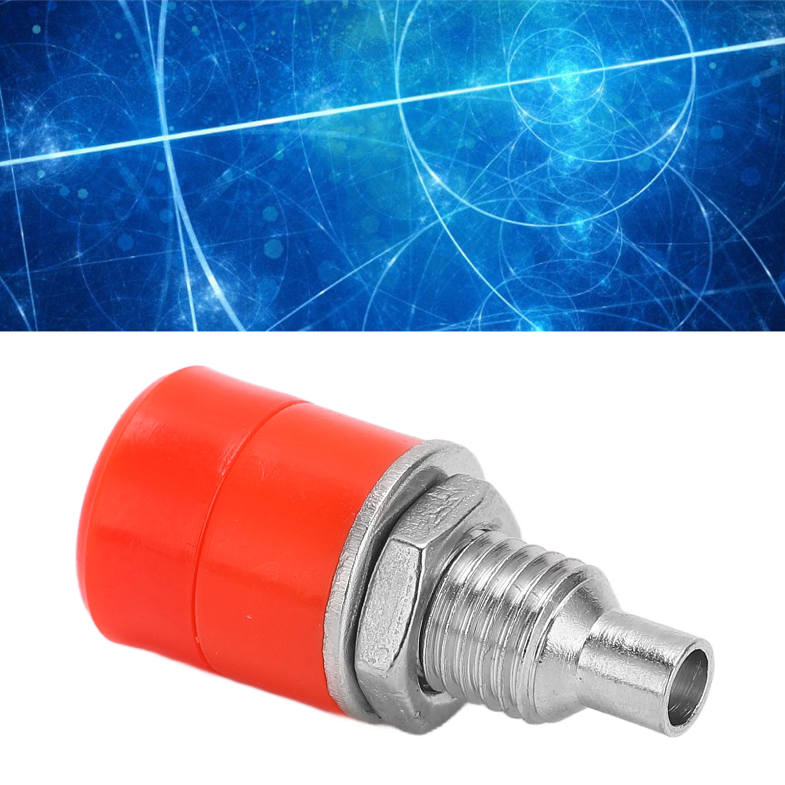 24.070 4 Mm Bananenstecker Für Einbaugehäuse, Vernickelter Klemmenblock Aus Reinem Kupfer, Weiblicher Stecker, Metallstecker, Testzubehör, Spritzgegossener Kupferanschluss, Rot.