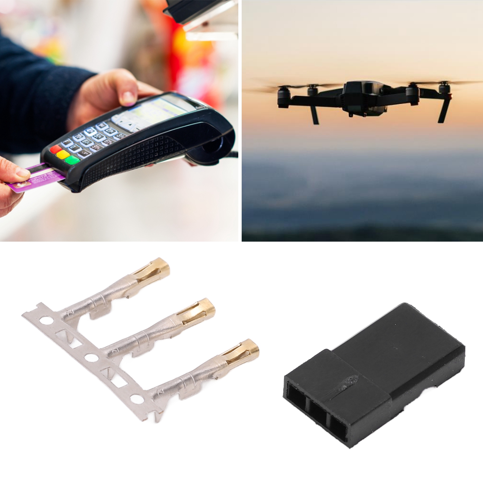 Futaba-stecker Für Modellflugzeugempfänger, Starrflügler, Mit Haken, Dupont-vergoldete Abgewinkelte Stecker Und Buchsen, 11.040