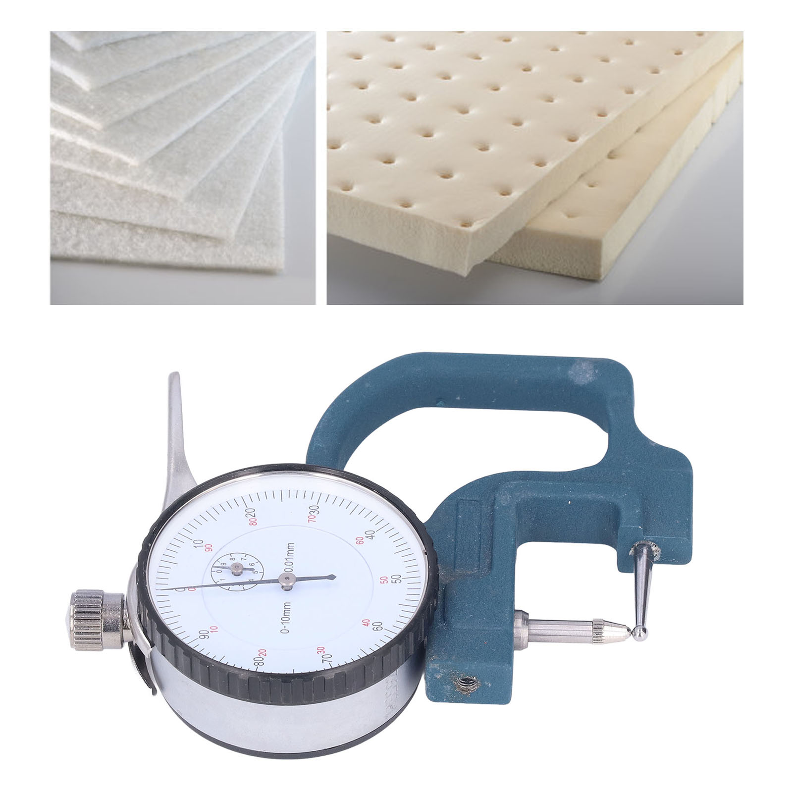 Präzisionsdickenmessgerät, Messbereich 0-10 Mm, Genauigkeit 0,01 Mm.