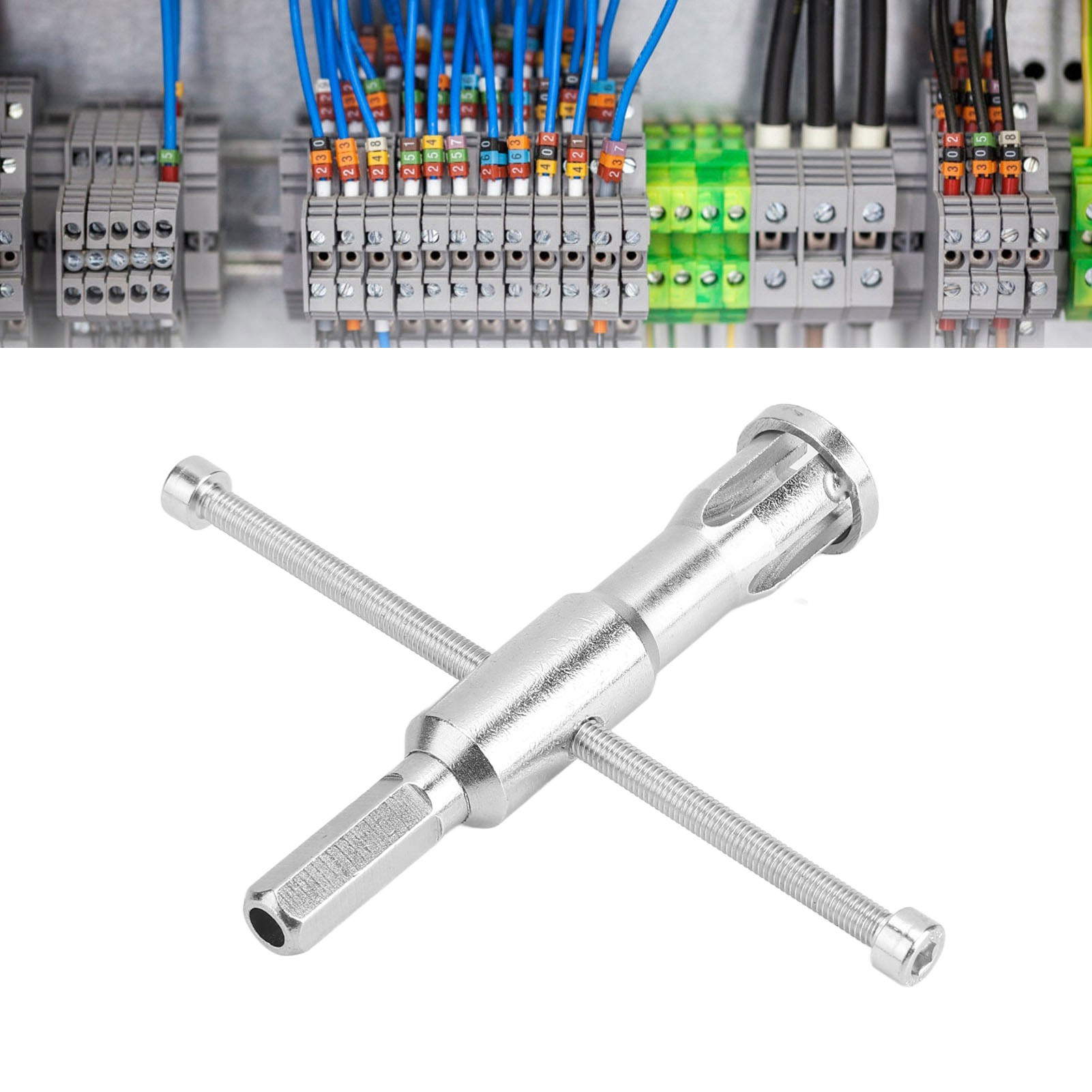 Fünfloch-abisolierzange, Verdrahtungswerkzeug, Drahtwickler Für 2,5 Bis 4 Quadratmillimeter, Automatische Abisolierzange, Drahtparallelizer, Klemmenblock Zum Abisolieren Und Verdrahten Von Kabeln.