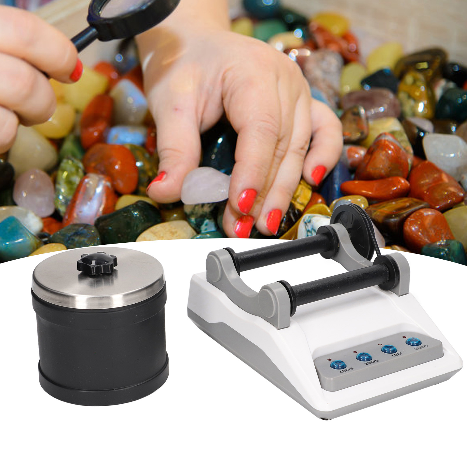 Elektrische Edelsteinpoliermaschine, Experimentierkasten, Diy-edelsteinpoliermaschine, Experimentierspielzeug, Europäischer Standard