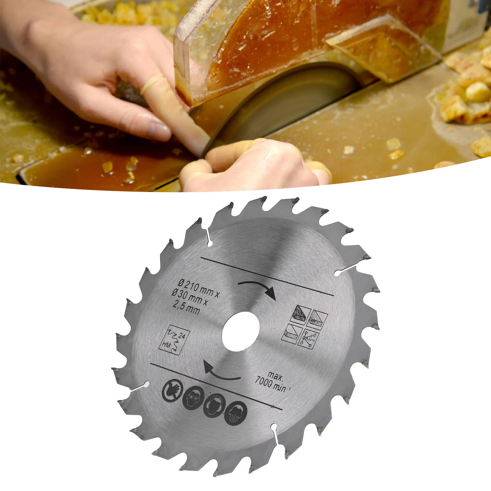 210-mm-hartmetall-kreissägeblatt, 210x24x30-holzsägeblatt