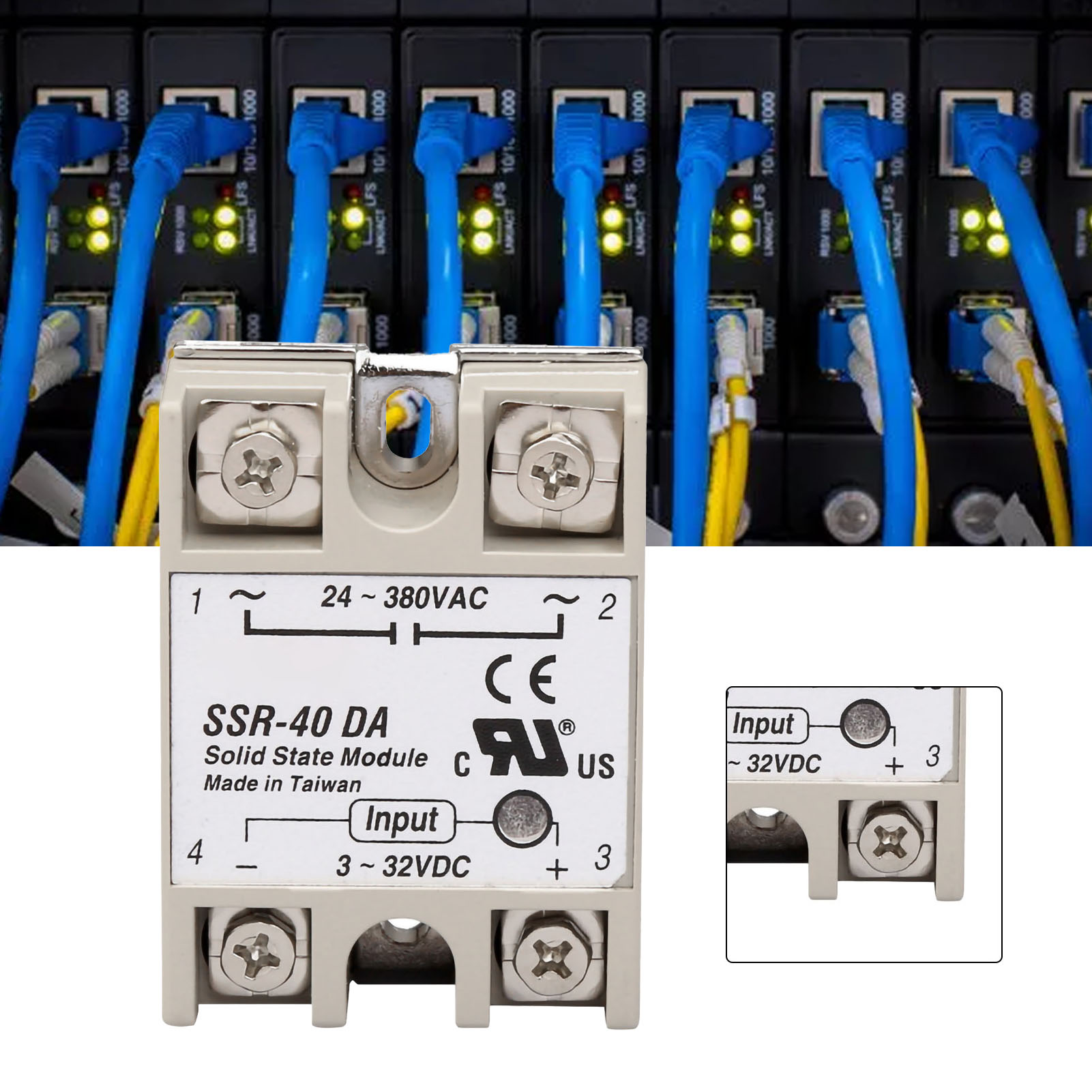 Yangming Ssr-25da, Ssr-40da, Ssr-60da, Ssr-100da, Ssr-40da Einphasen-halbleiterrelais