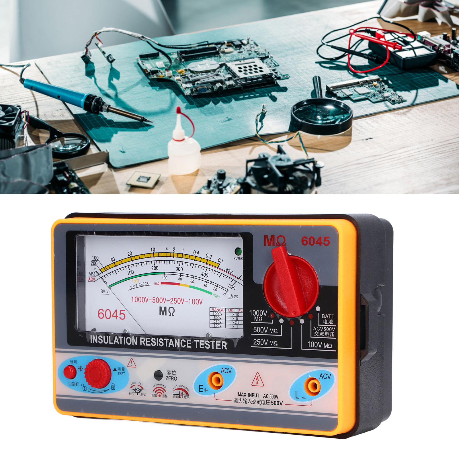 Ty6045 Megohmmeter, 1000 V, Elektronisches Megohmmeter