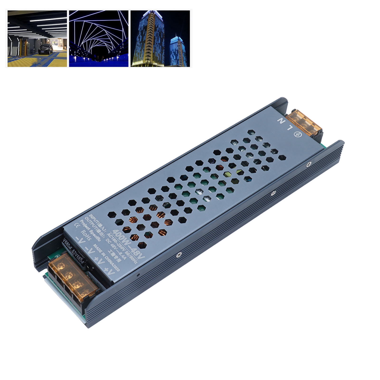 48-v-magnetschaltnetzteil, Schwarzes Magnetband Mit Voller Leistung, 400 W, 180–250 V Wechselstrom