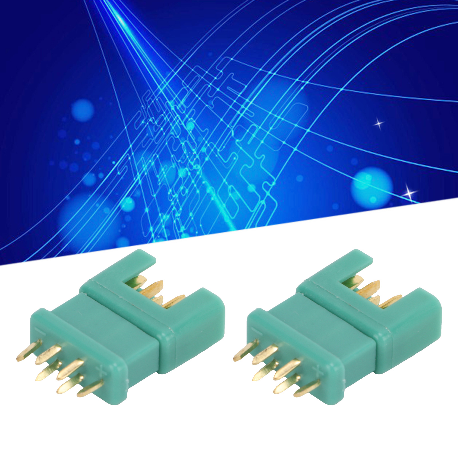 13.030 13.031 Mpx Grüner, Vergoldeter, Spritzgegossener Nylon-sechskantstecker, Ladezubehör Für Modellflugzeugbatterien