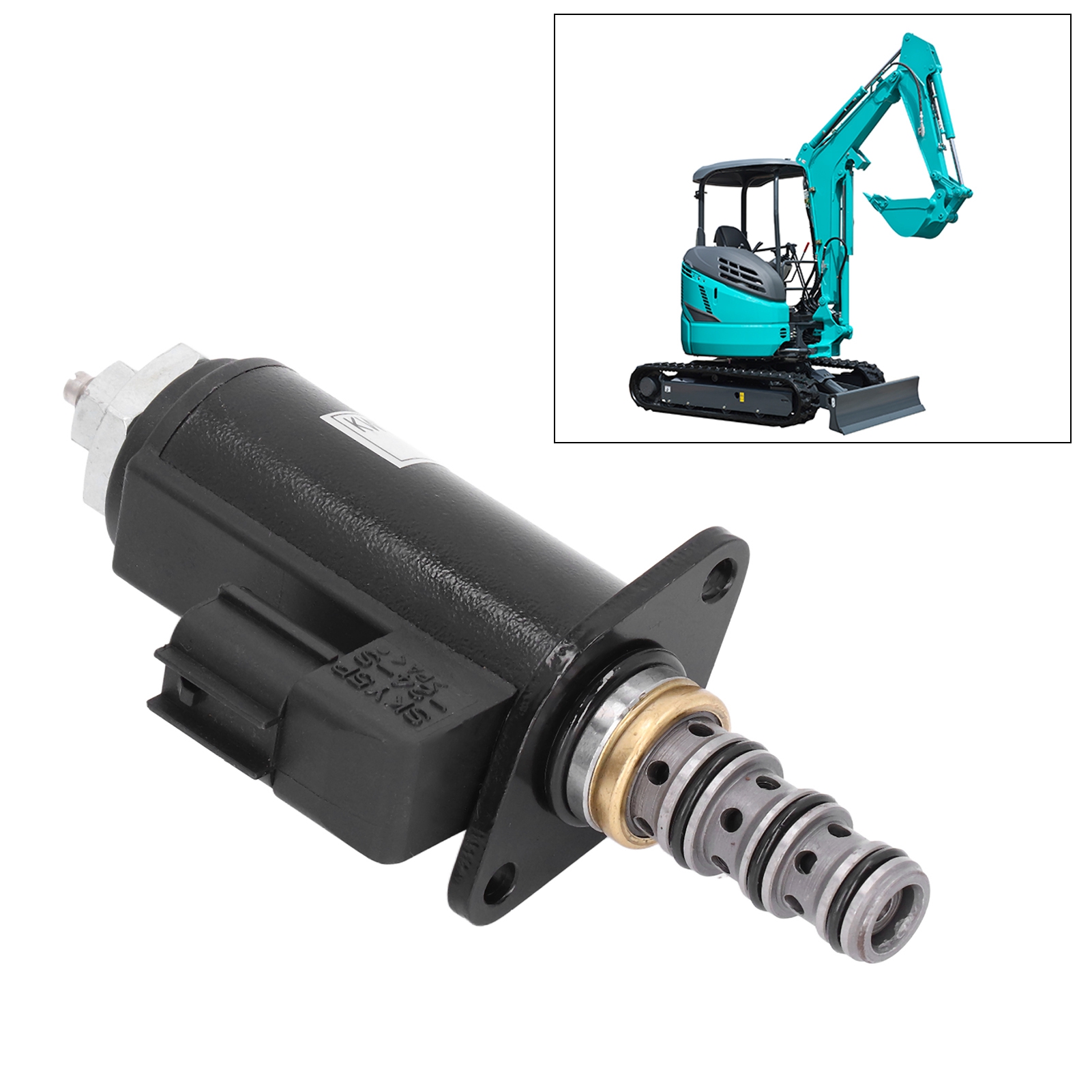 Das Magnetventil Für Die Hydraulikpumpe Yn35v00021f1, Kwe-5k-31/g24ya40 Ist Kompatibel Mit Den Kobelco-modellen Sk200-6/sk230-6/sk330-6/sk350-6.