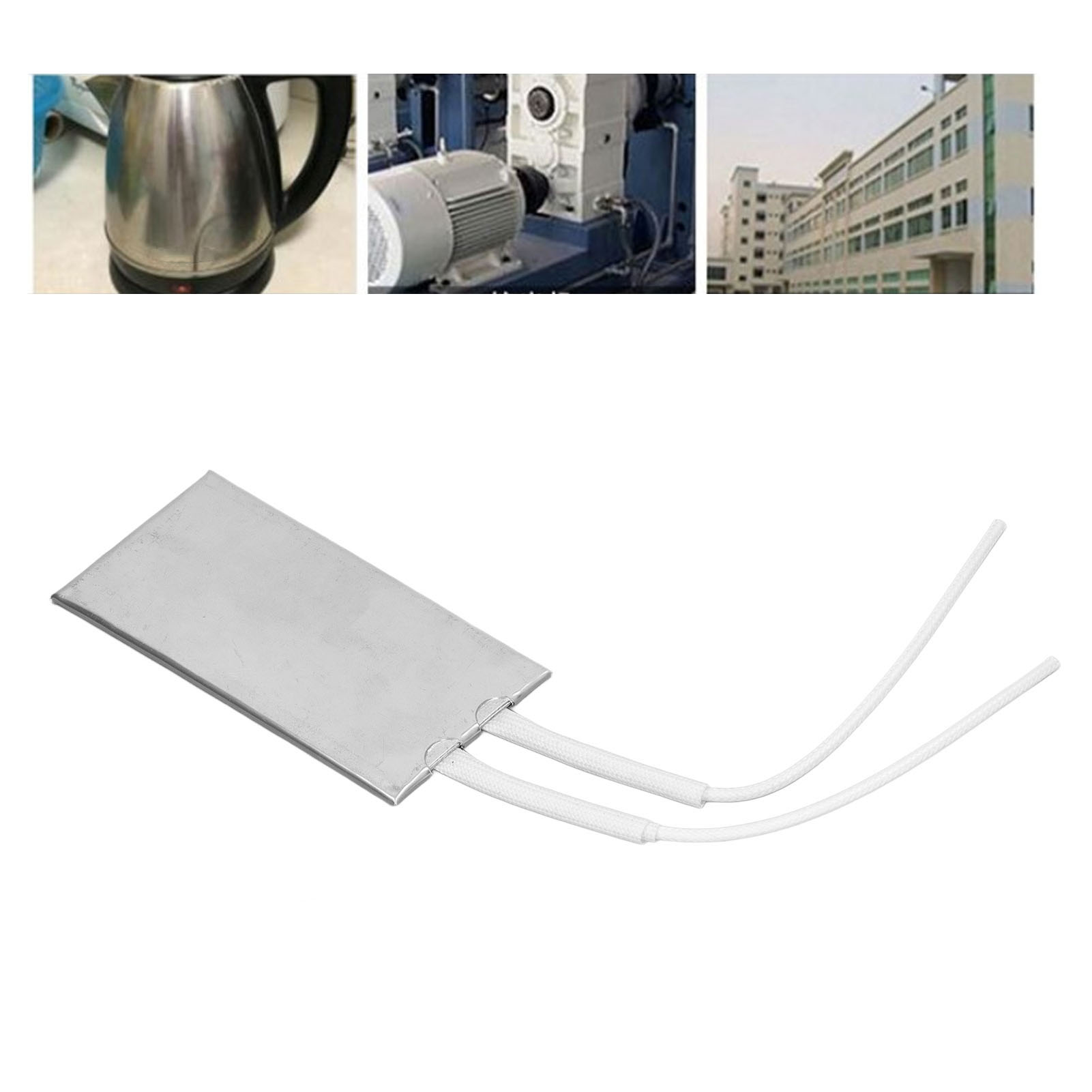Heizplatte Aus Glimmer-edelstahl (50 Mm X 100 Mm), 220 V, 120 W, Mit Ptc-heizelement