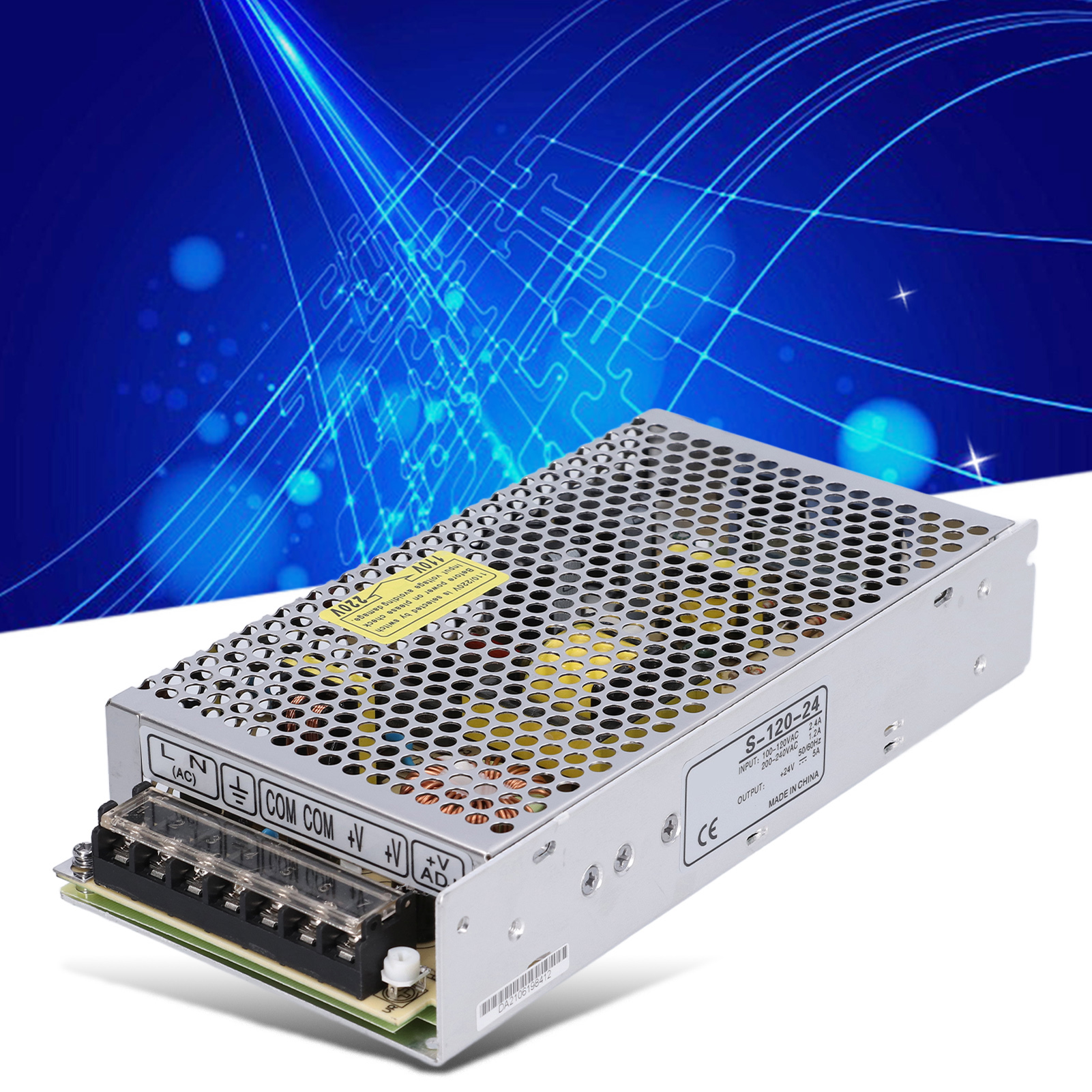 Berm Led-netzteil 100–240 V Auf 12 V/24 V 120 W Für Überwachungskameras, S-120-24v Netzteil