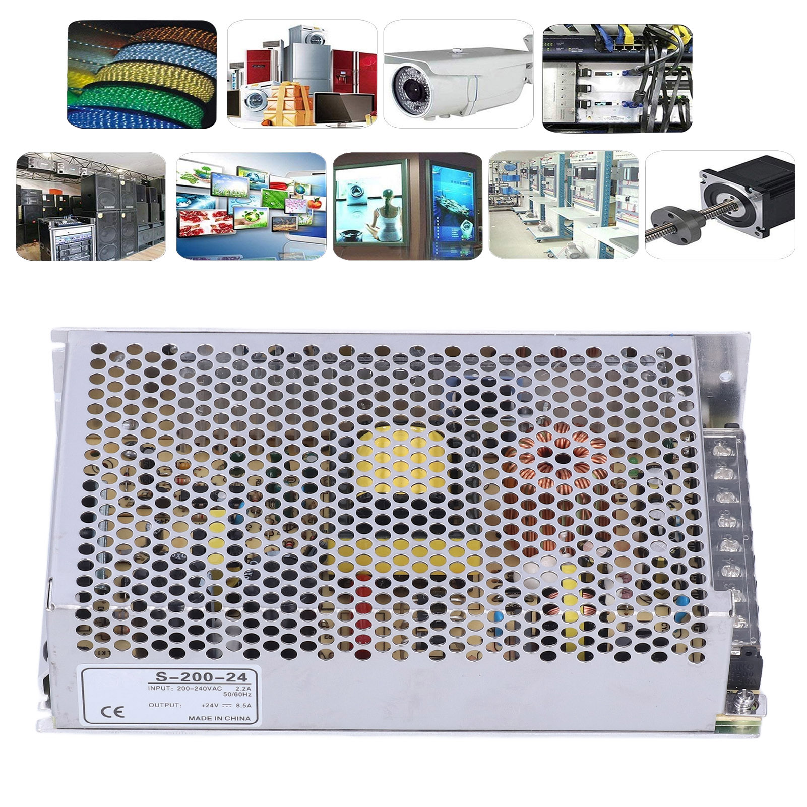 Berm/belme Schaltnetzteil Für Überwachungskameras, 200-w-gleichstromadapter, 240 V Wechselstrom - 200-24