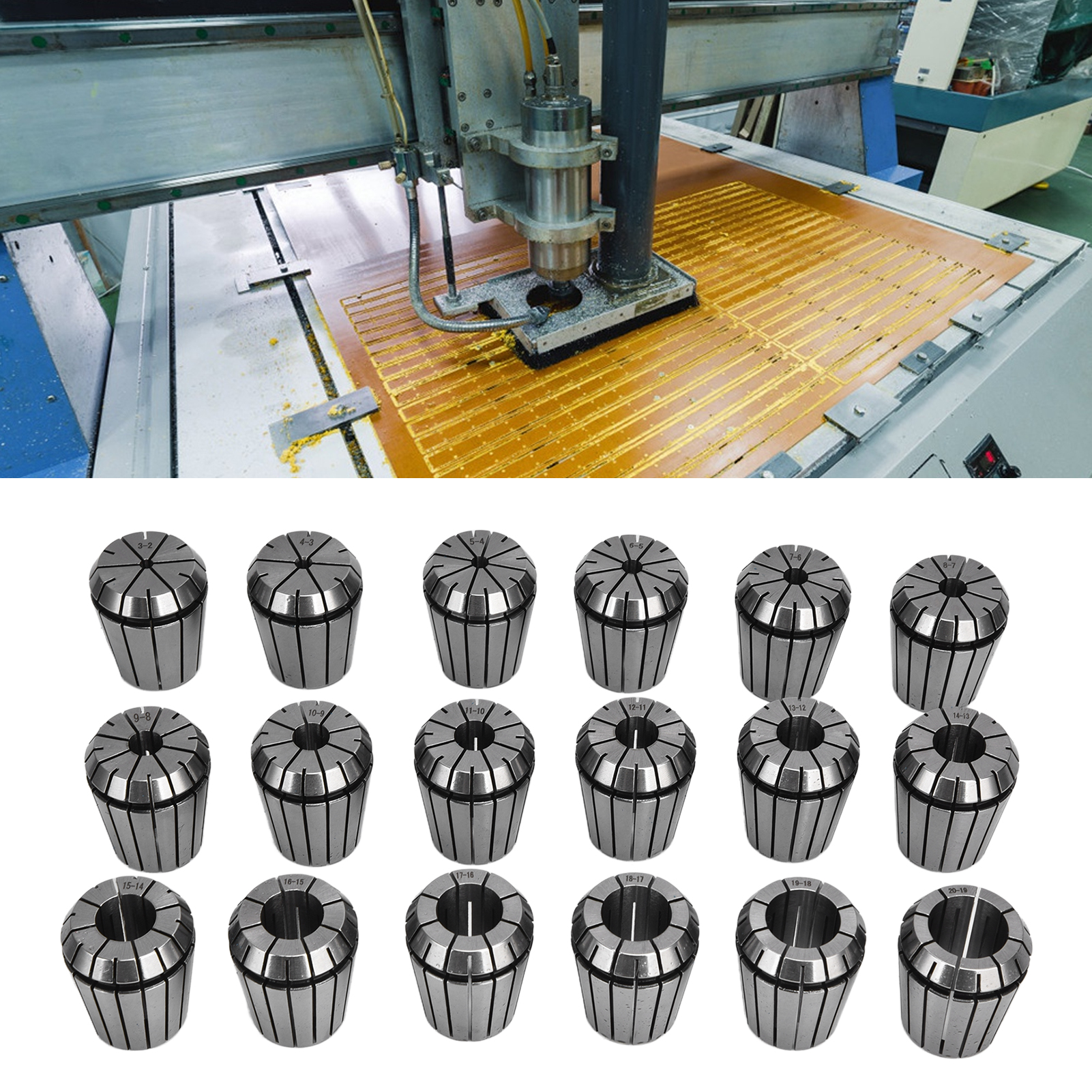 Er32-bohrfuttersatz 3-20 Mm X 1 Mm