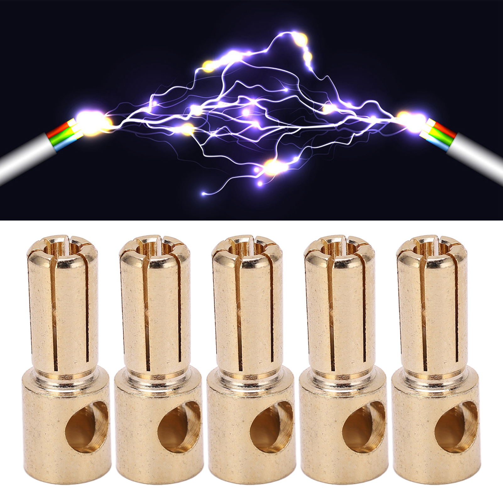 Vergoldeter Stecker/buchse Aus Reinem Kupfer, 5,5-mm-bananenstecker 12.070