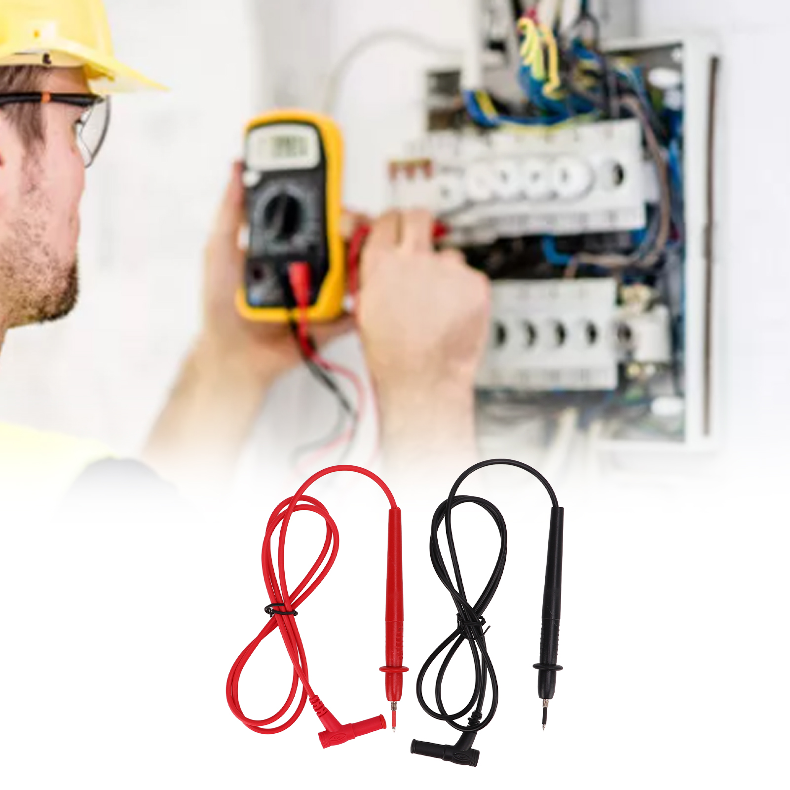 J.30029 Universal-multimeter Mit 2 Mm Gewinde, Extrafeinem Messdraht, 10 A Messgewinde, Rot Und Schwarz, Verkauft In 5er-packs.