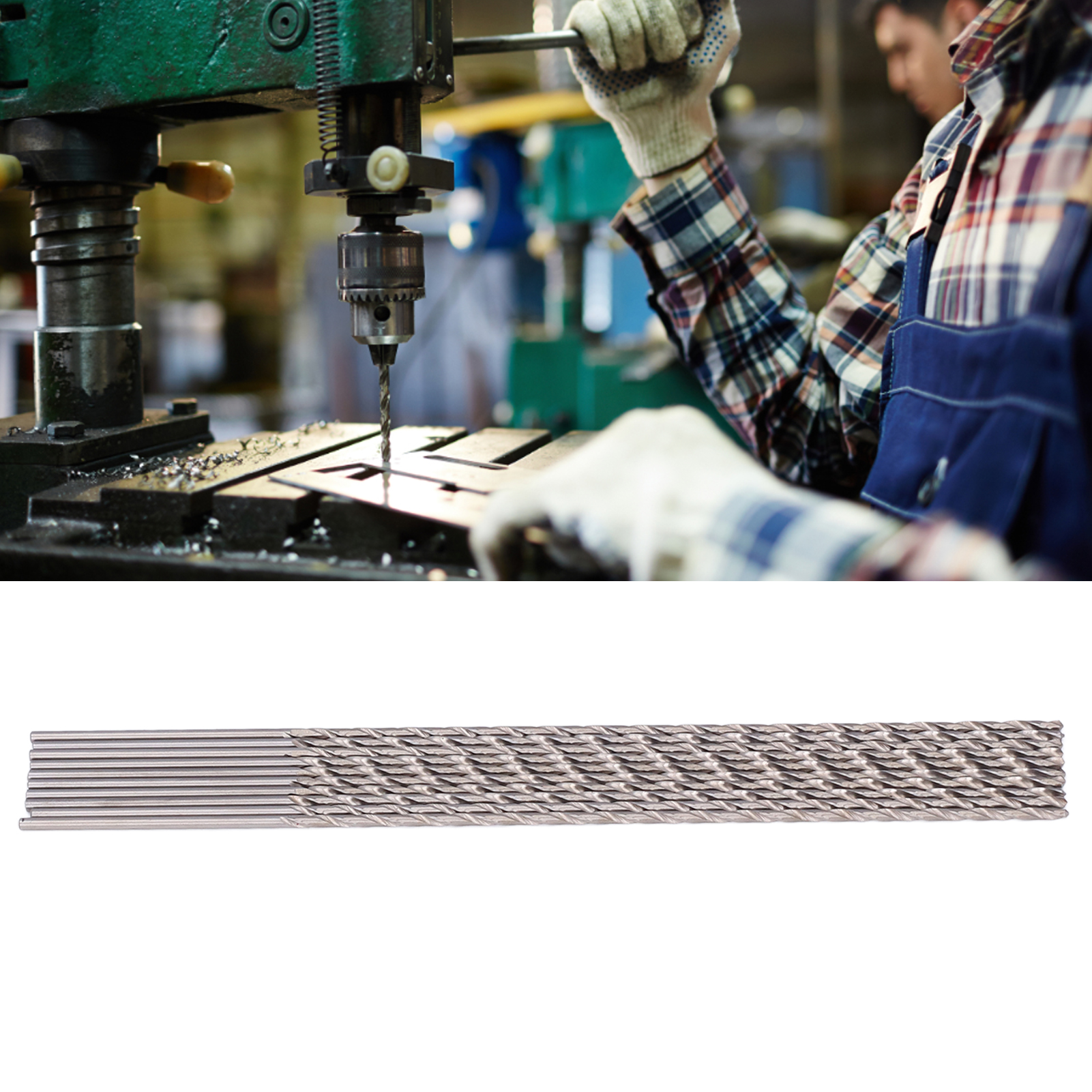 Verlängerter Spiralbohrer 2,5 X 200 Mm, Zylinderschaftbohrer Aus Hochgeschwindigkeitsstahl