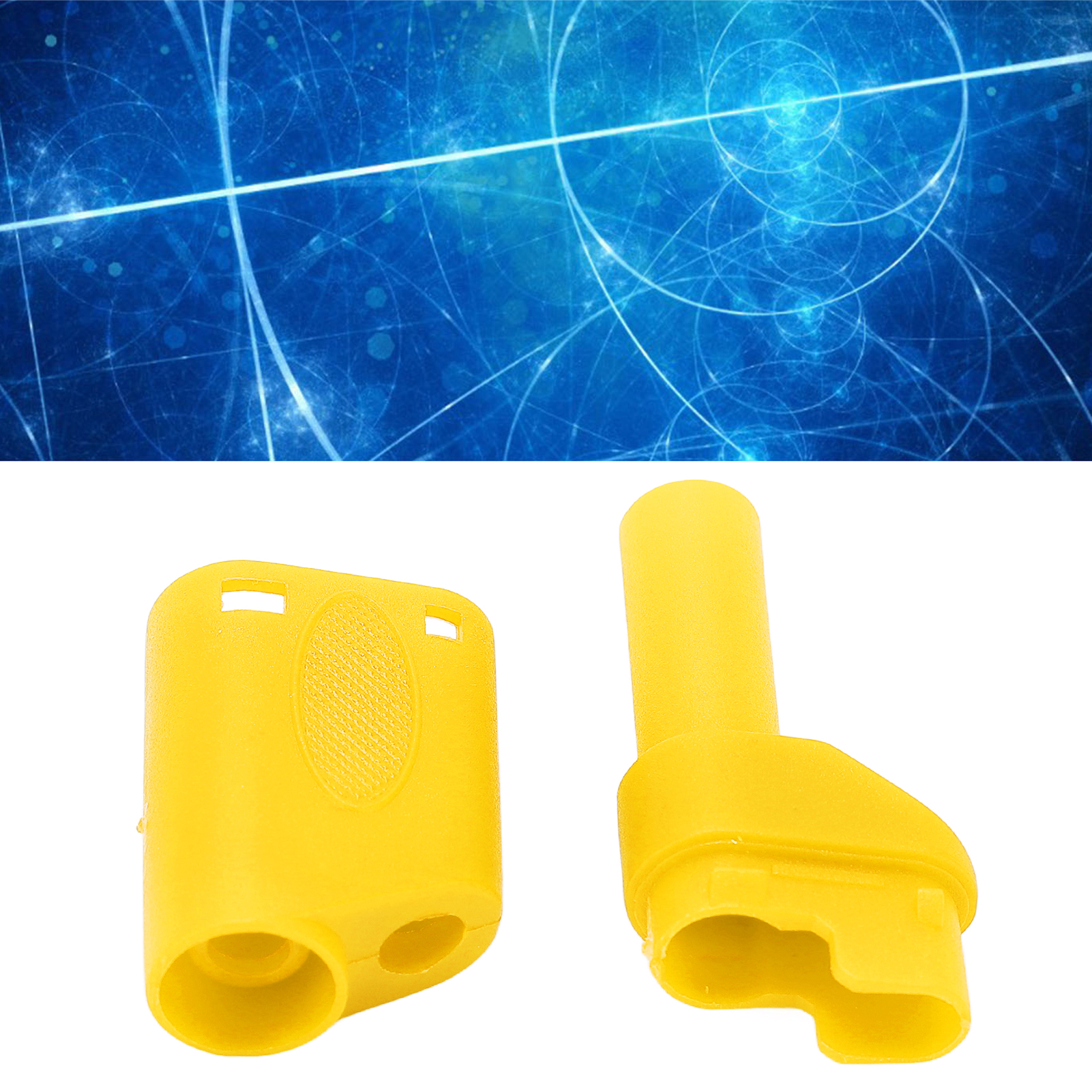 22.160 4,0 Mm Sicherheitsbananenstecker, Gehäuse Aus Vernickeltem Reinkupfer, Isolierter Mantel, Zubehör, Gelber Kontrollleuchtenkopf