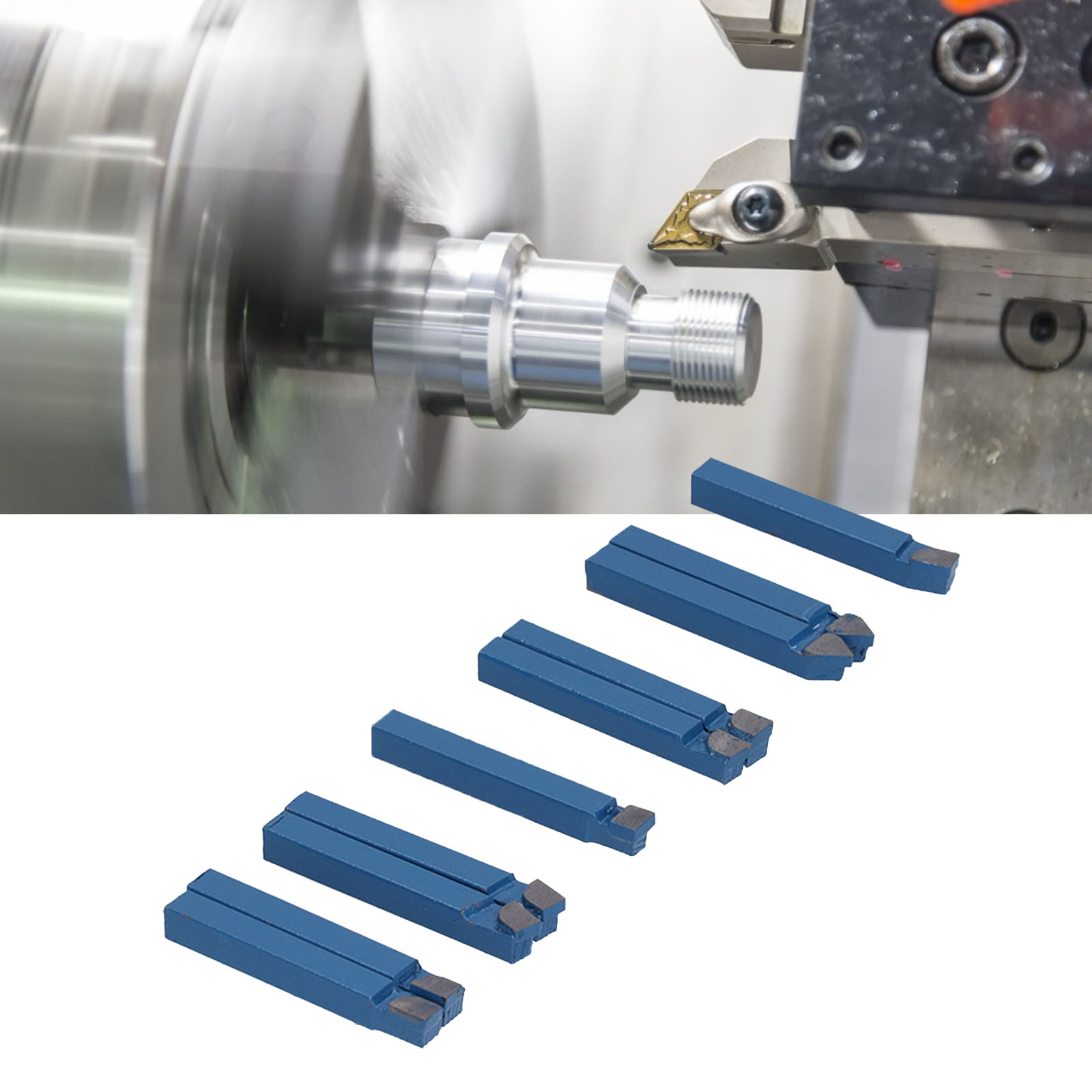 Satz Von 10 1/4"-metalldrehwerkzeugen Mit Hartmetallspitzen, C6-werkzeugkopf.