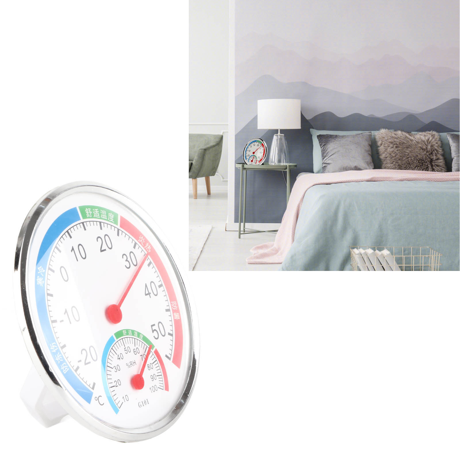 G101 Innenthermometer Und Hygrometer, Gewächshausthermometer Und Hygrometer, Weiß
