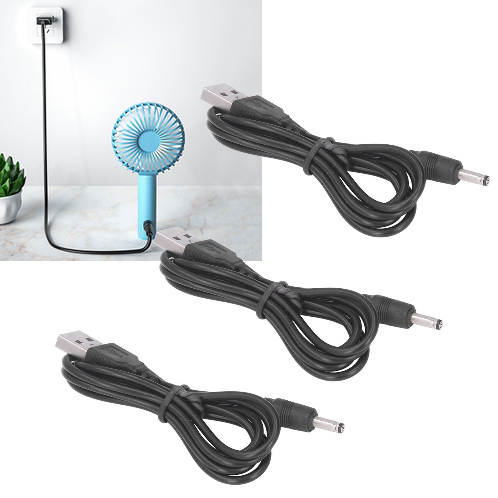 5v Dc-netzkabel, Usb-auf-3,5-mm-x-1,35-mm-dc-zylinderbuchsenadapter, Ladekabelstecker.