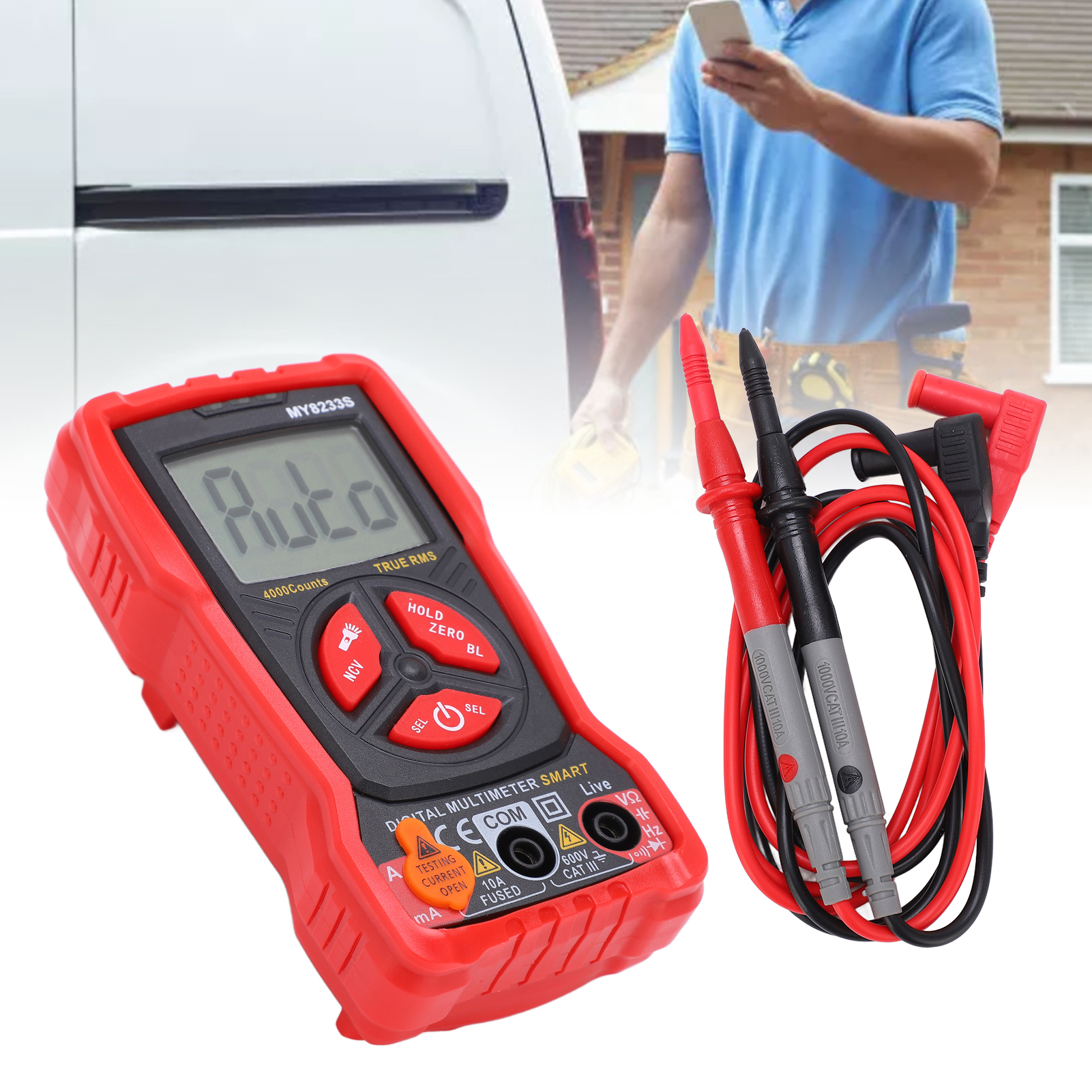 My8233s Vollautomatisches Und Hitzebeständiges Multimeter, Hochpräzises Multimeter, Intelligenter Digitaler Schutzschalter Für Elektrische Reparaturen