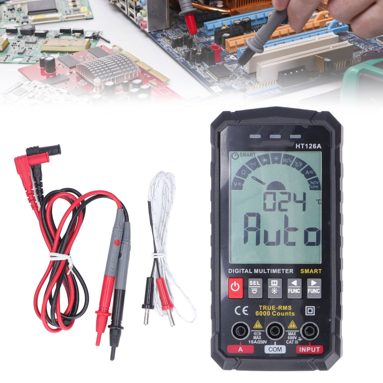Ht126a Hochpräzises Tragbares Digitales Multimeter
