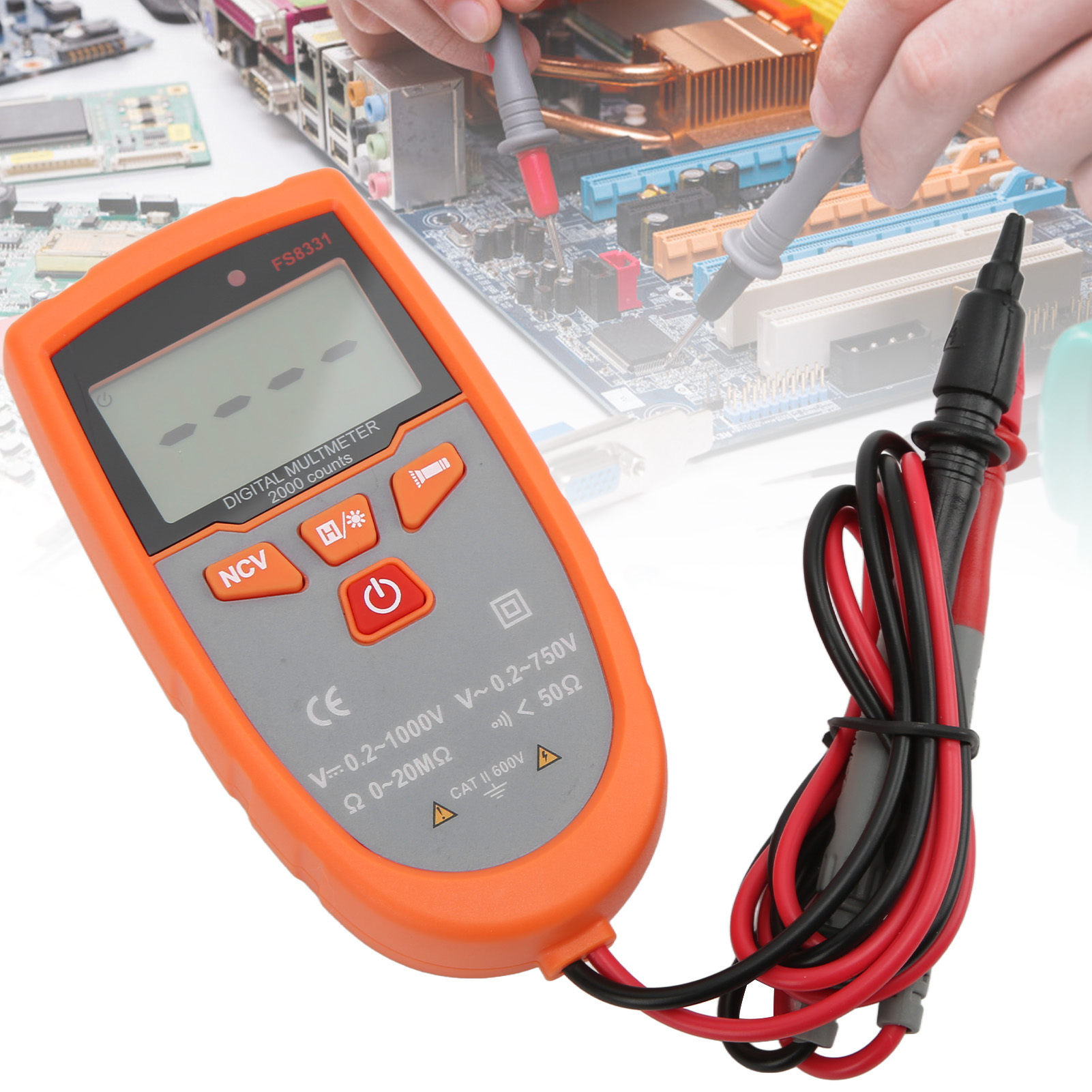 Fs8331 Tragbares Multifunktionsmultimeter, Digitalanzeige-multimeter, Intelligentes Spannungs- Und Strommessgerät
