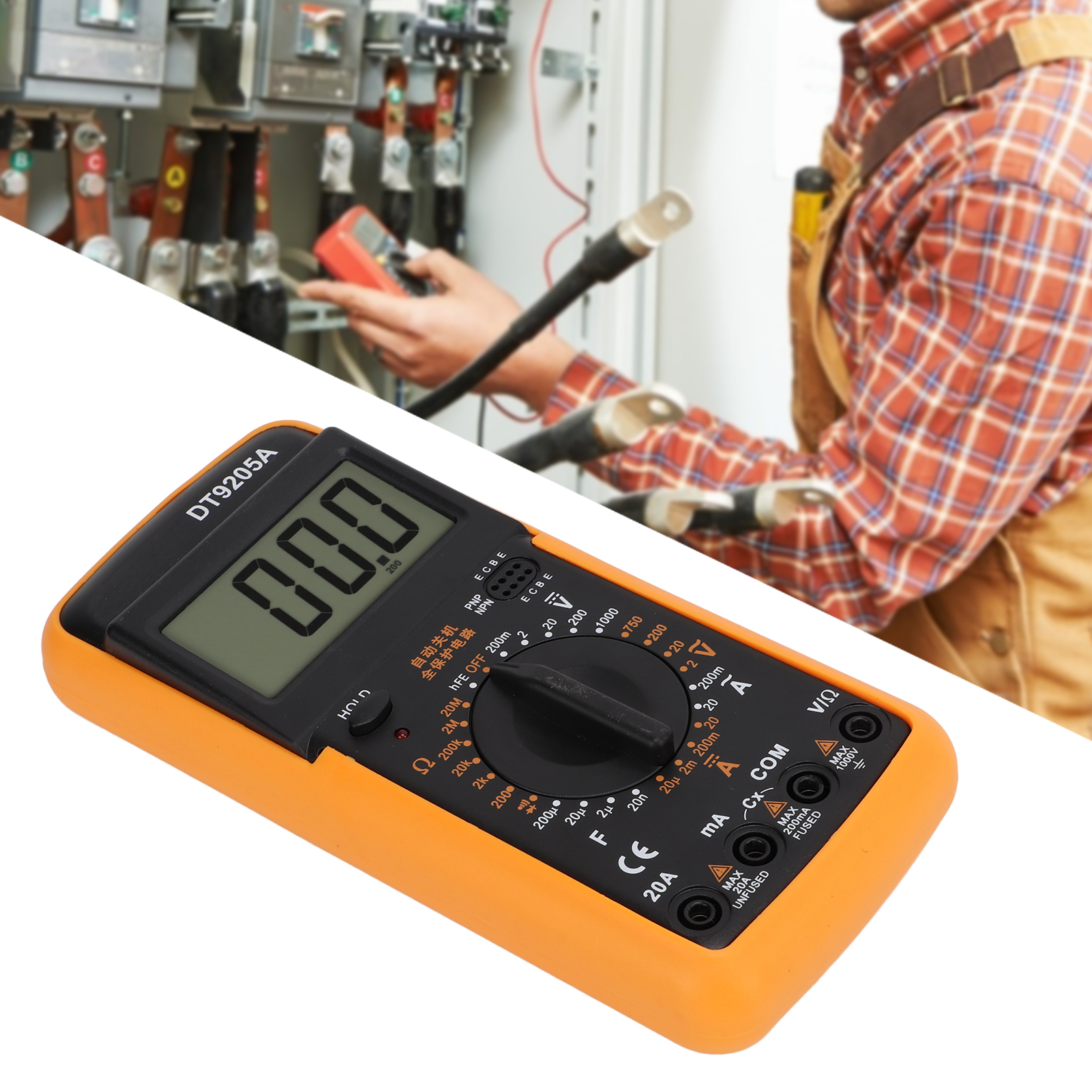 Dt9205a Präzisionsmultimeter, Hochpräzises Digitales Multimeter, Multifunktionsmultimeter Zur Widerstands- Und Spannungsmessung.