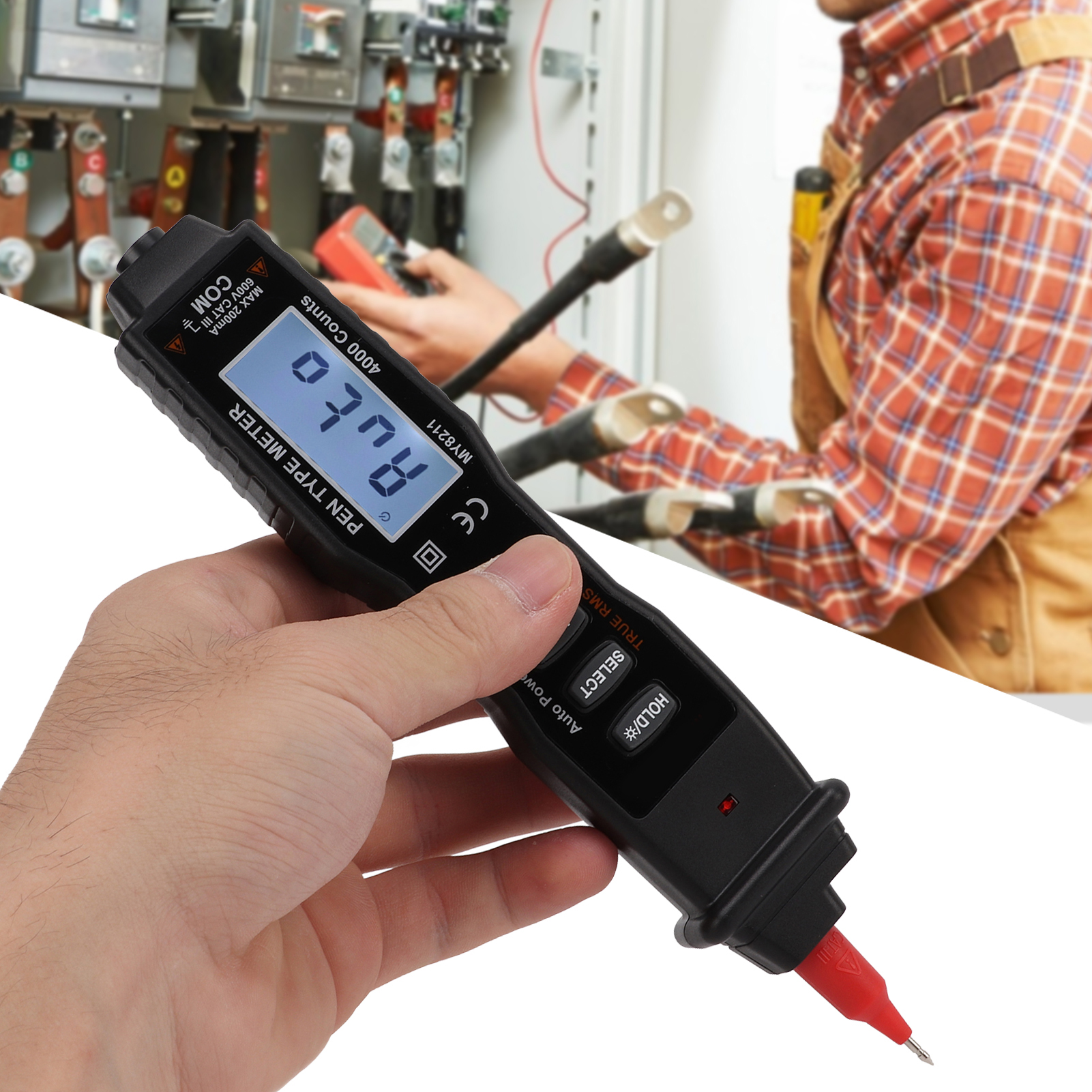 My8211 Berührungsloses Digitalmultimeter Zur Kapazitätsmessung, Leerlauferkennung Und Prüfung Mit Digitaler Anzeige