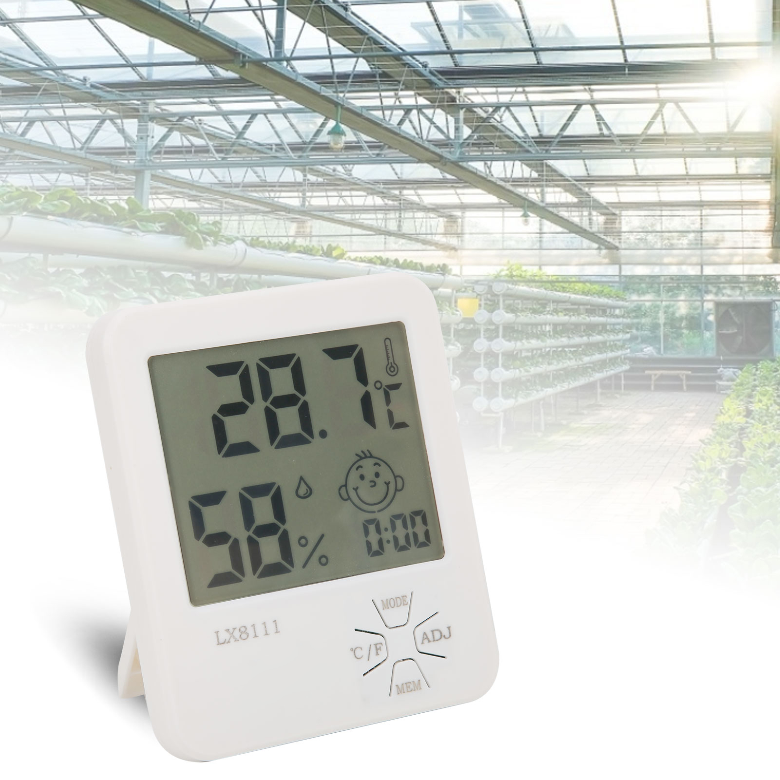 Lx8111 Multifunktionales Thermo-hygrometer Für Gewächshäuser Und Landwirtschaftliche Lagerhallen