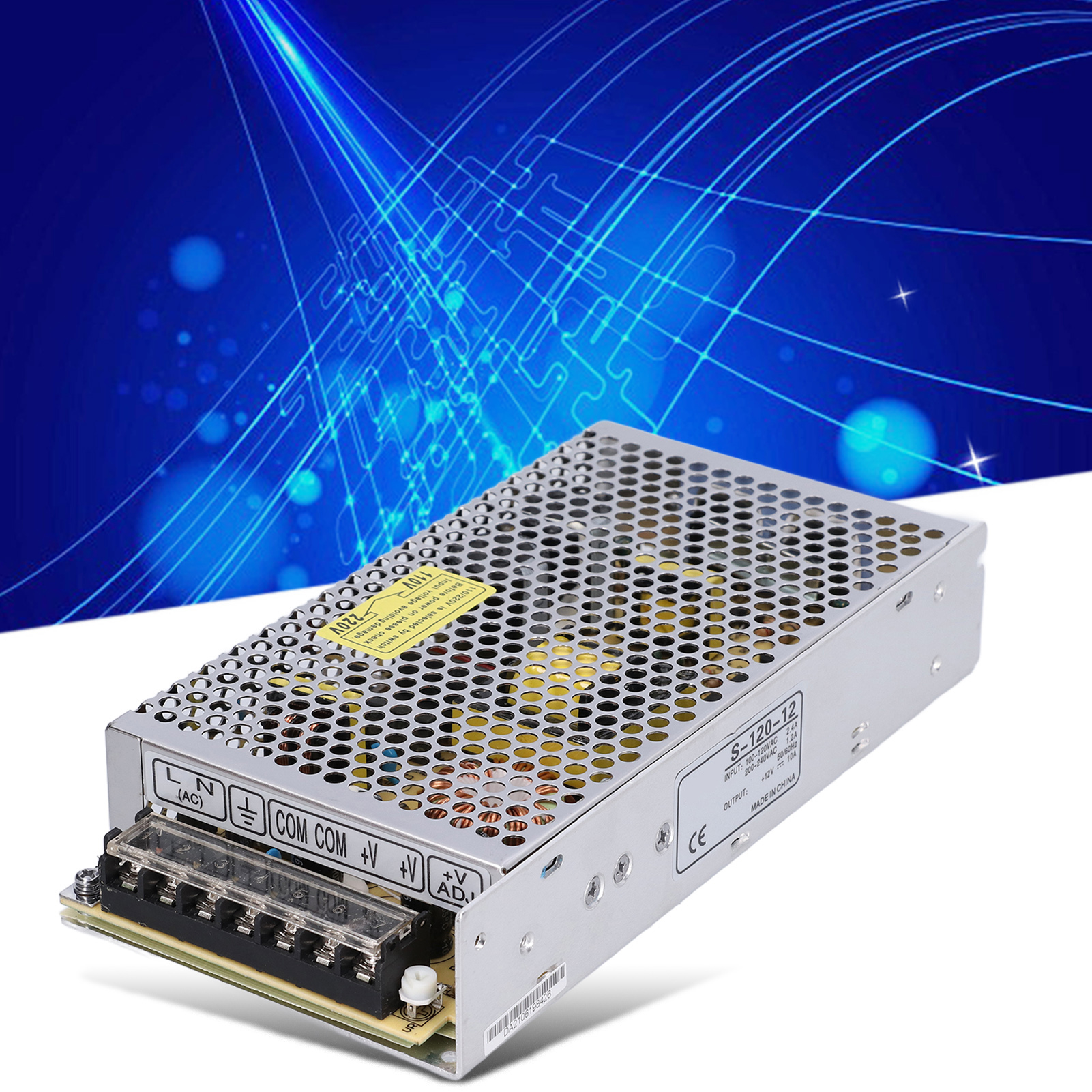 Berm Led-netzteil 100-240v Auf 12v/24v 120w Schaltnetzteil Für Überwachungskameras (s-120-12)