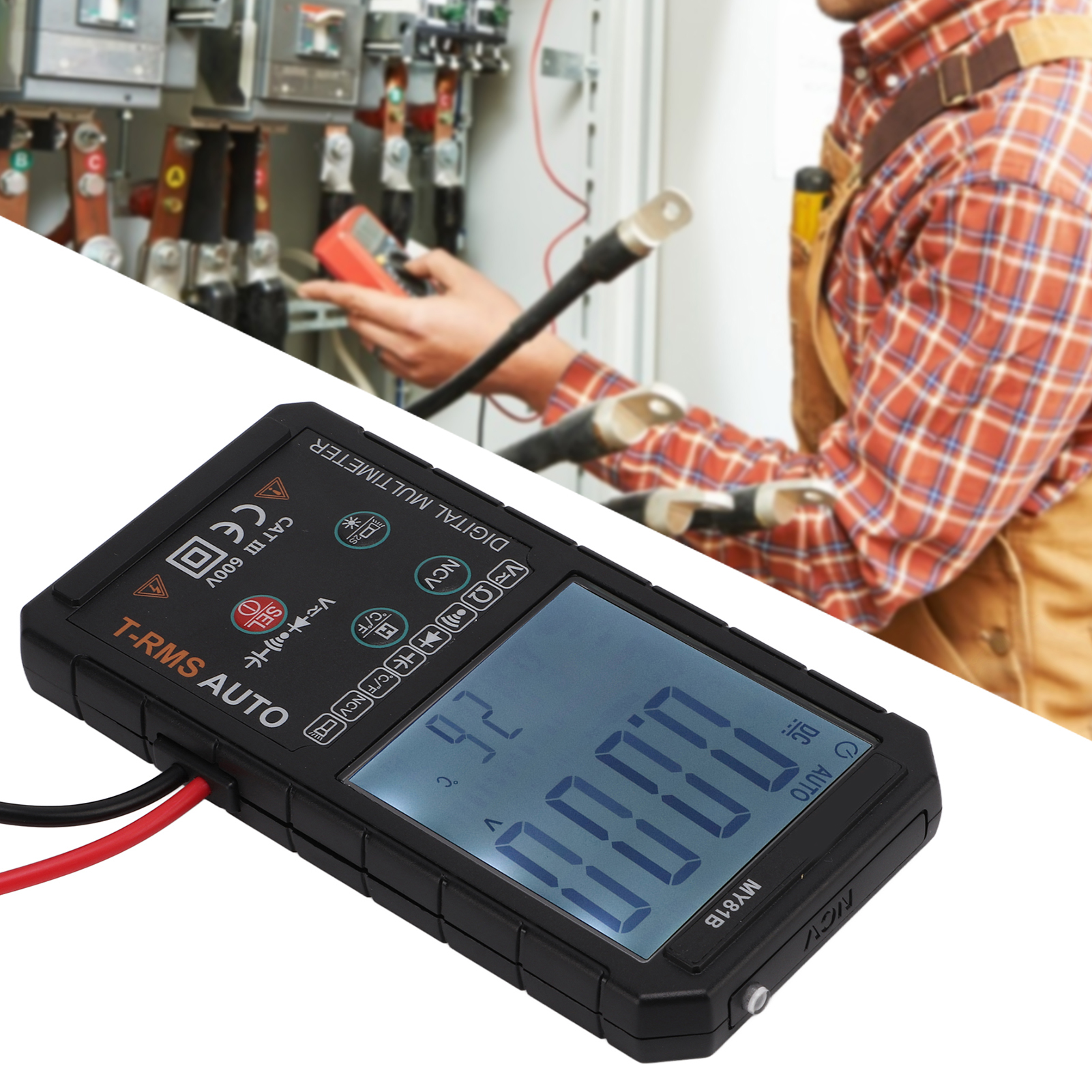 My81b Intelligentes Digitalmultimeter Mit Großem Display, Multifunktionalem Touchscreen, Dualer Digital-/analoganzeige, Summer Und Automatischer Erkennung