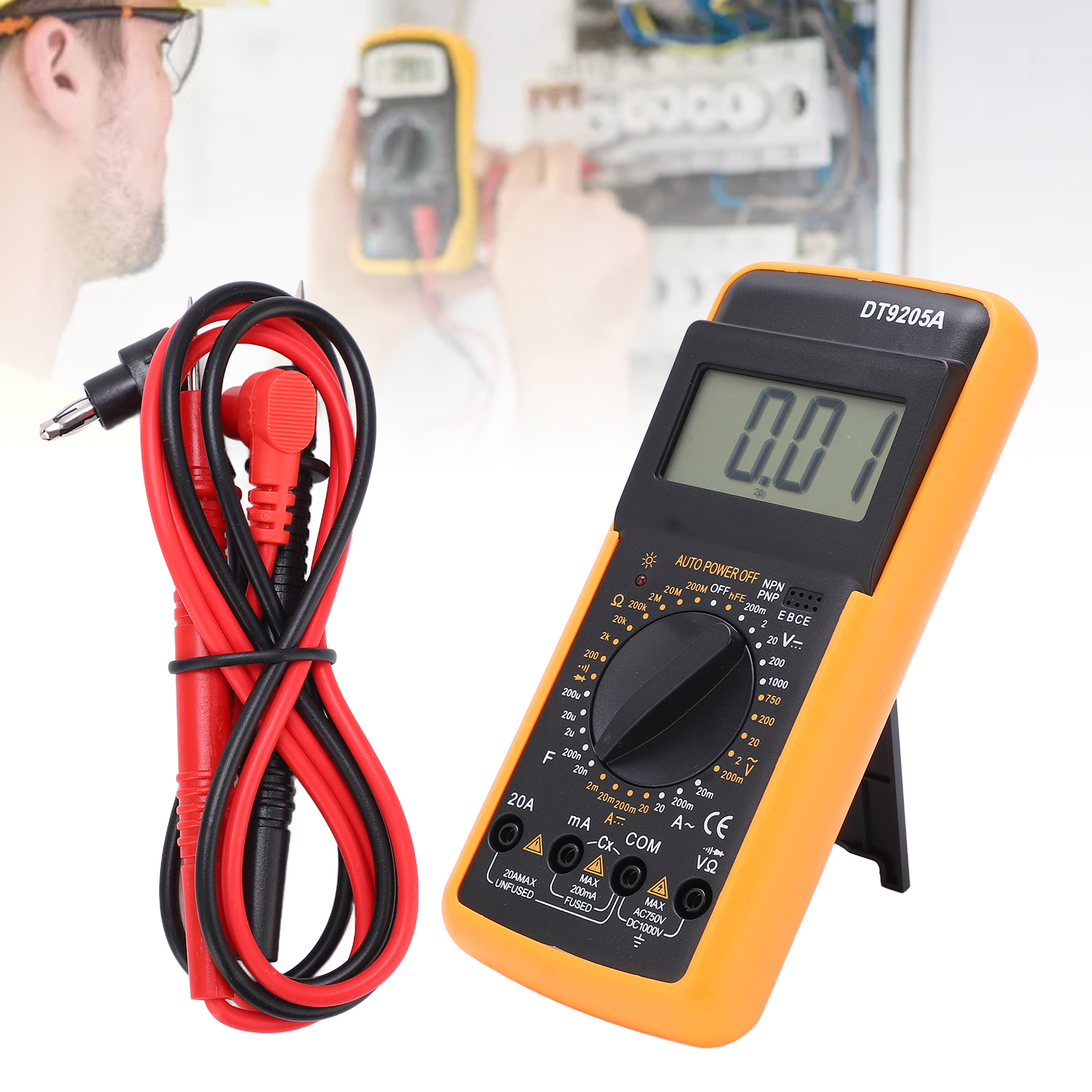 Dt9205a Digitalmultimeter – Multifunktionales Kondensator- Und Widerstandsmessgerät – Hohe Präzision