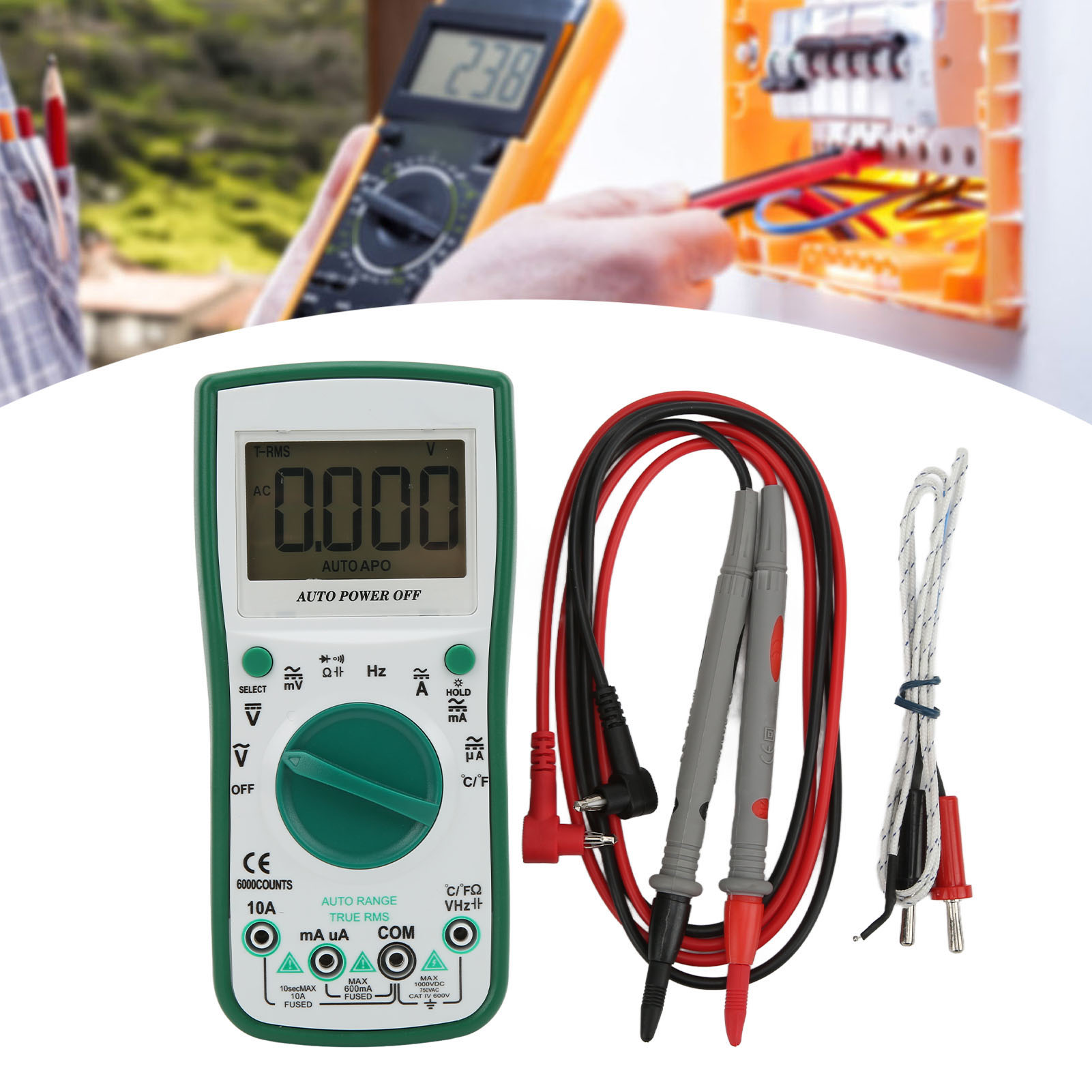 58x Bst-58x 4-stelliges Halbautomatisches Multimeter, Hochpräzises Digitales Messgerät Für Netzspannungen