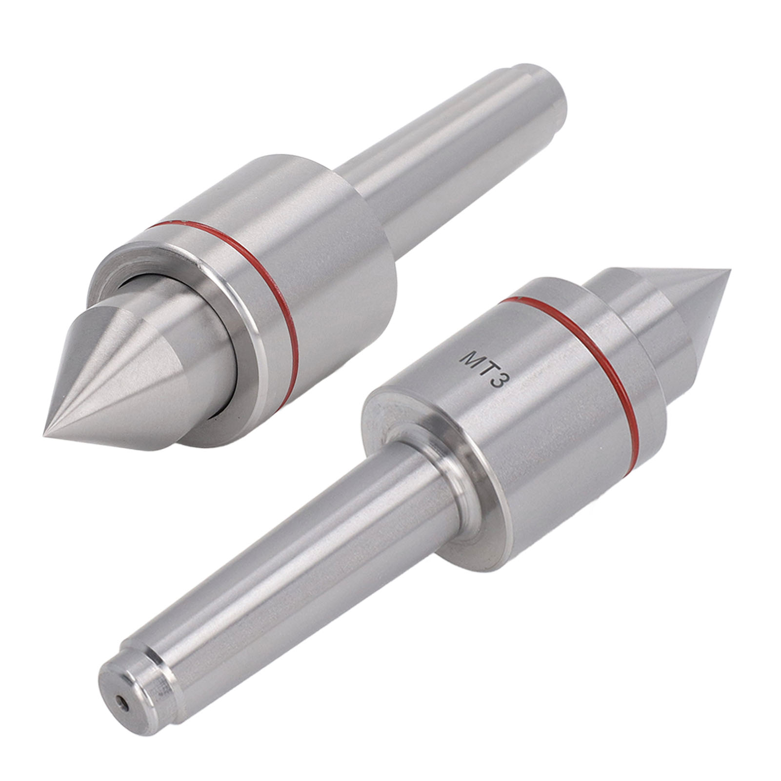 Mt3 Morse-kegel-drehmaschine, Drehbare Spitze Mit Drei Kugellagern, Innerer Drehpunkt Mit Roter Linie.