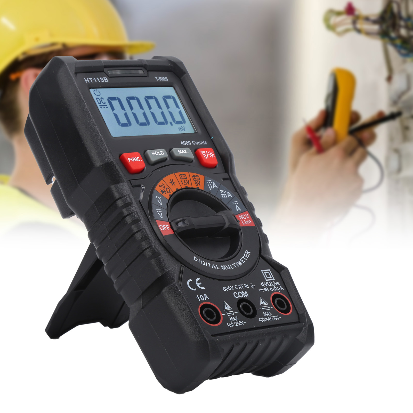 Ht113b Hochpräzises, Tragbares Miniatur-digitalmultimeter Mit Intelligentem Überlastungsschutz Für Elektriker Und Reparateure