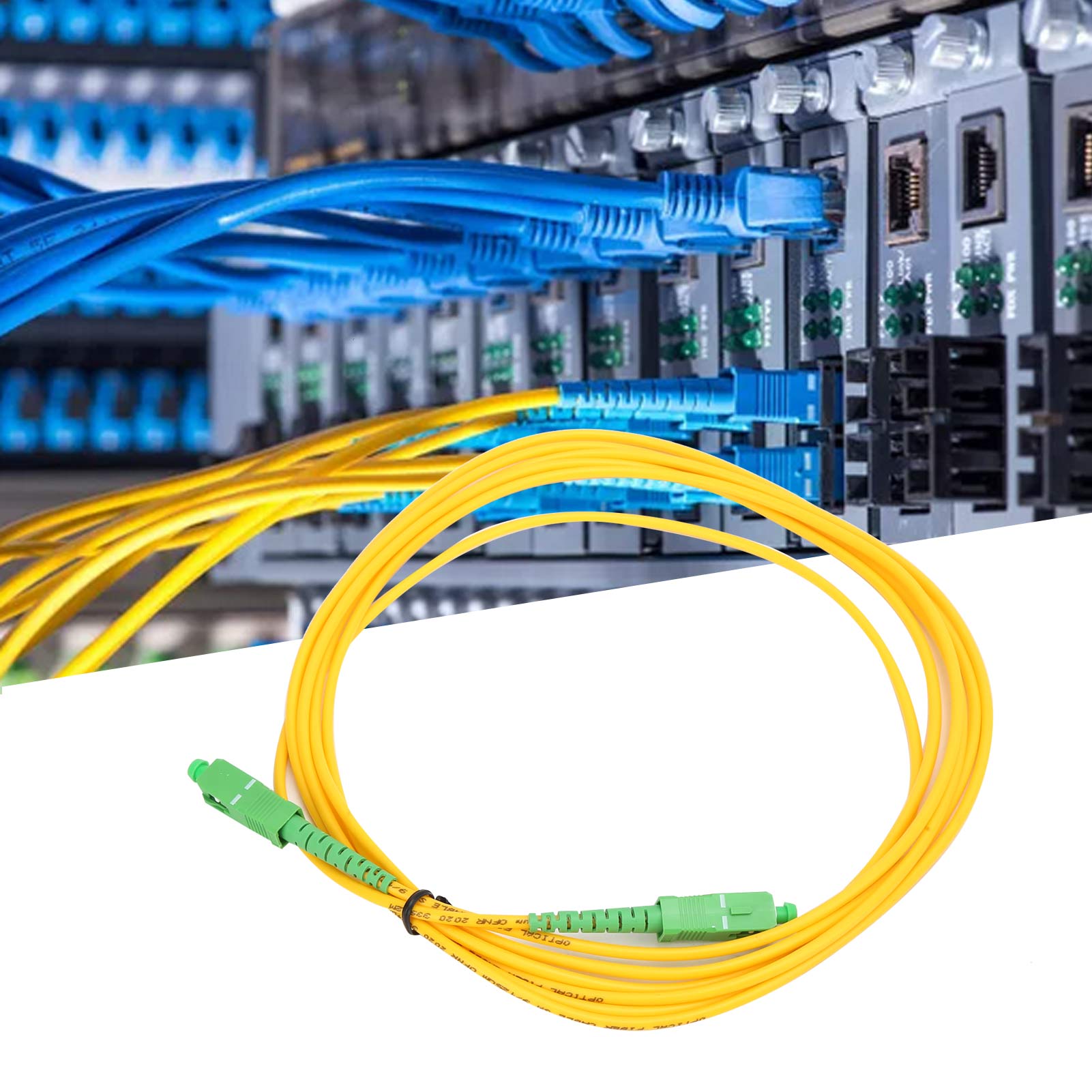 Sc/apc-sc/apc-sm-dx-3.0-3m-pvc Glasfaser-patchkabel