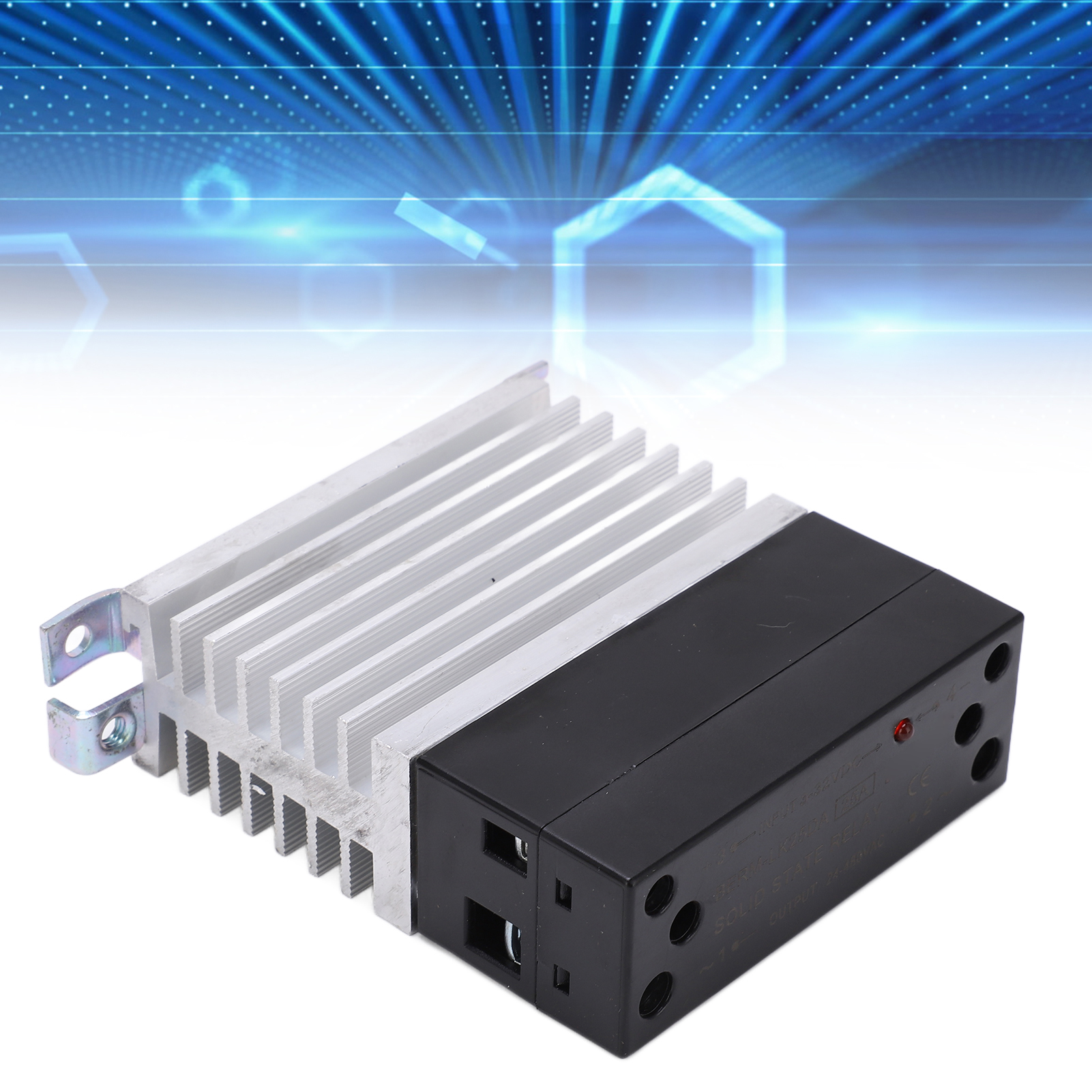 Berm Halbleiterrelais Mit Kühlkörper, Integriertes Schienenrelais, 24–480 V Ac/dc-gesteuertes Relaismodul Berm-lk25da