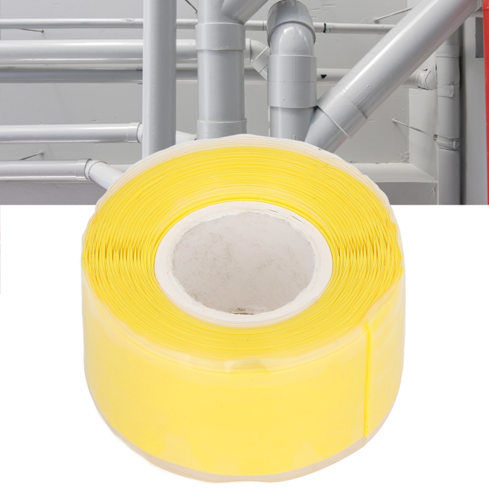 3 Meter Langes Silikonkautschukband Für Wasserschläuche, Beständig Gegen Hohen Und Niedrigen Druck, Gelbe Farbe.