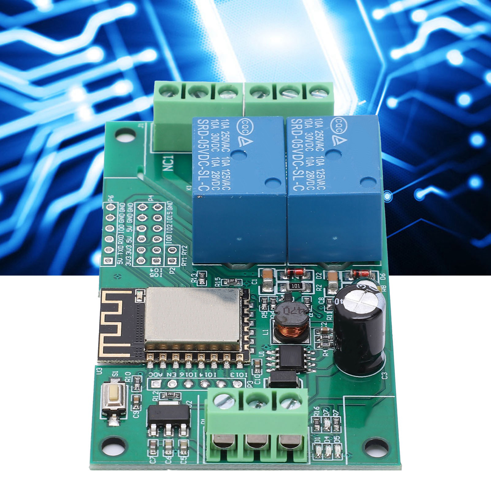 Esp8266wifi Zweikanal-relaismodul, Esp-12f Entwicklungsboard, Sekundärentwicklung