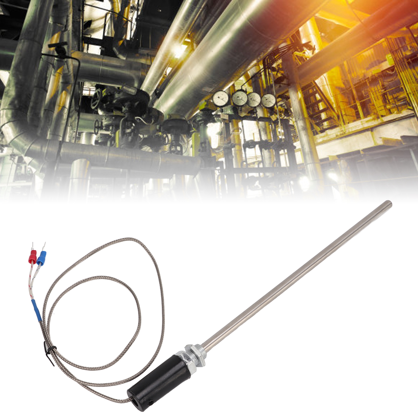 Thermoelement-sonde Typ K Berm M12, Temperatursensor, 1 M Temperatursonde