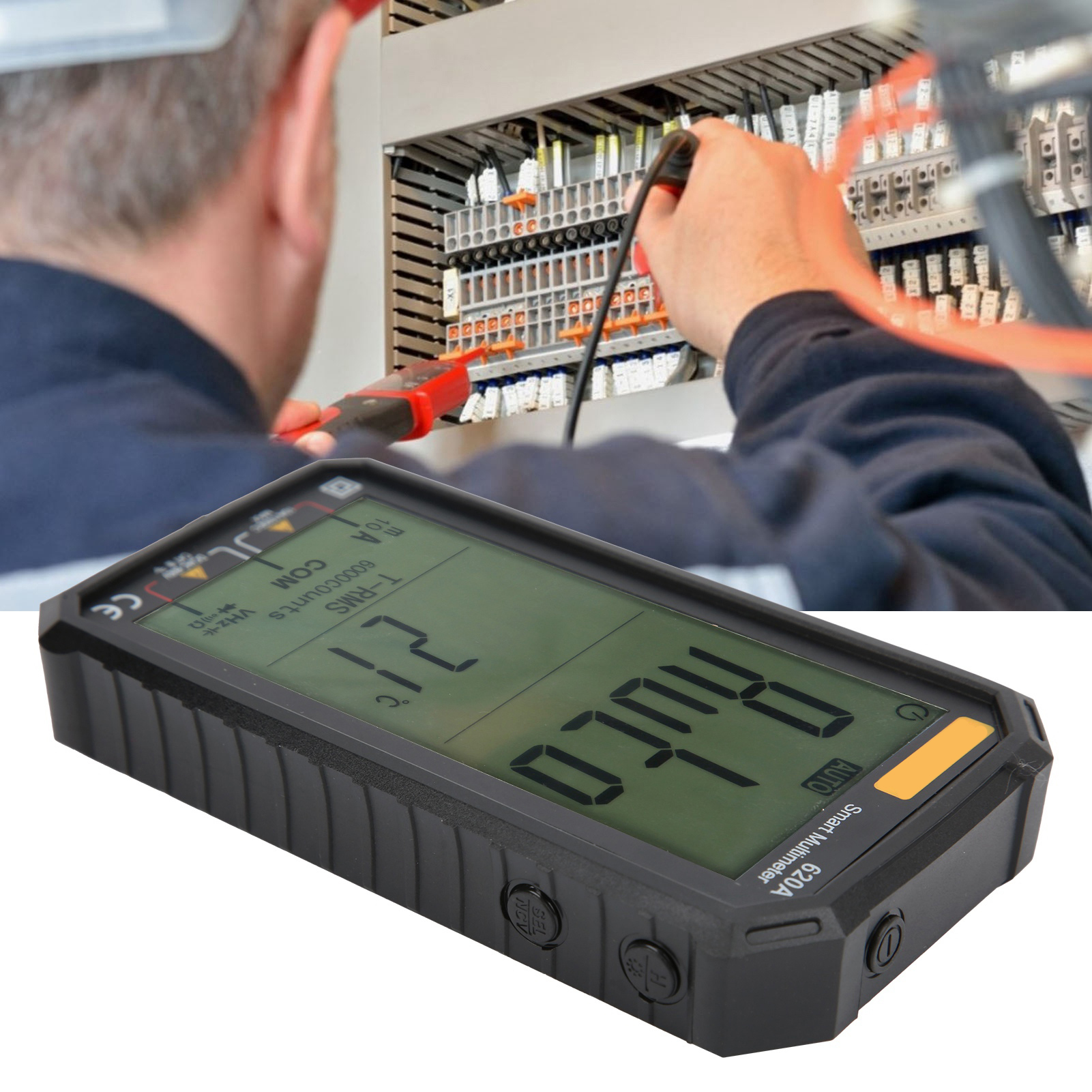 Ultradünnes Intelligentes Digitalmultimeter 620a Mit Großem Digitaldisplay, Automatischer Drehzahlregelung, Hoher Genauigkeit Und Multifunktionalem Digitaldisplay