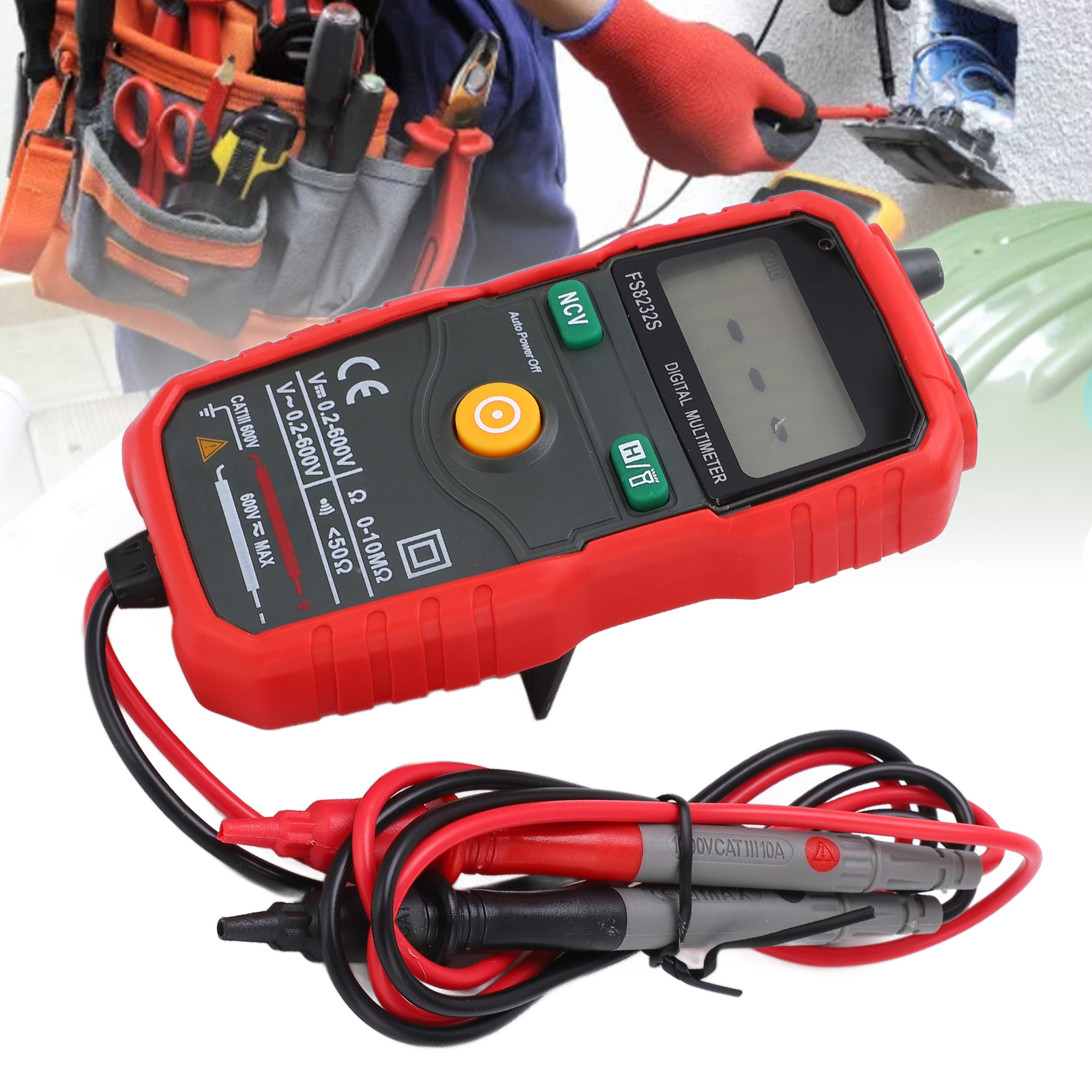 Fs8232s Multimeter, Intelligentes Digitales Multimeter, Multimeter Mit Verbrühungsschutz Für Elektrische Reparaturen