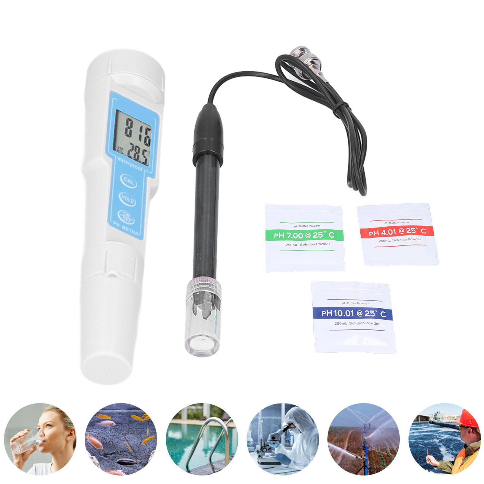 Ph-meter/alkalinometer-stift Ph-6020a Mit Digitalanzeige, Hochpräzises Ph-messgerät Für Aquarien, Ph- Und Temperaturmessung.