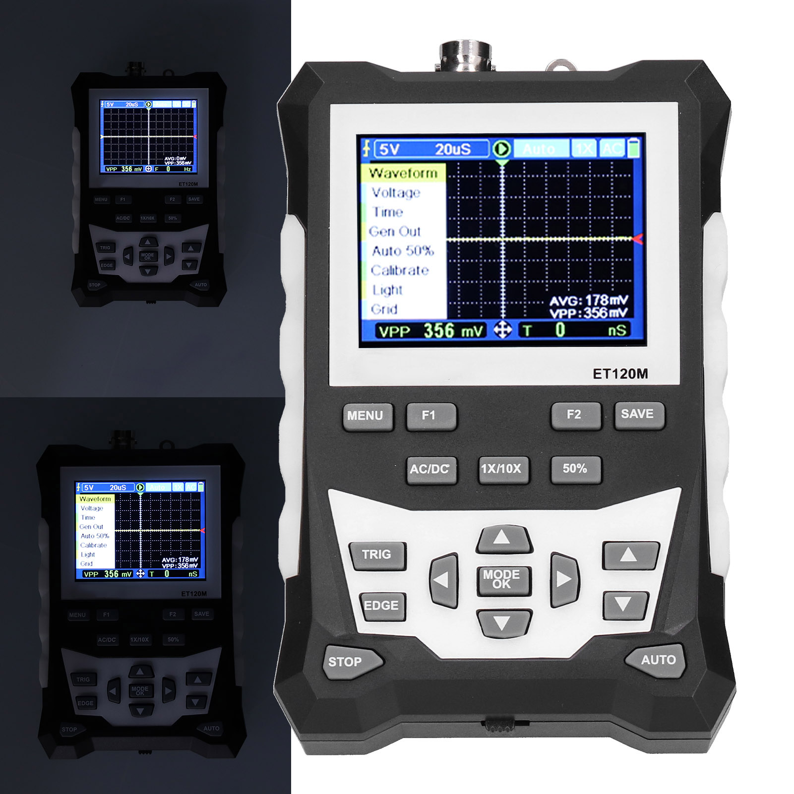 Et120m 120 Mhz Tragbares Oszilloskop, Farb-analog-oszilloskop