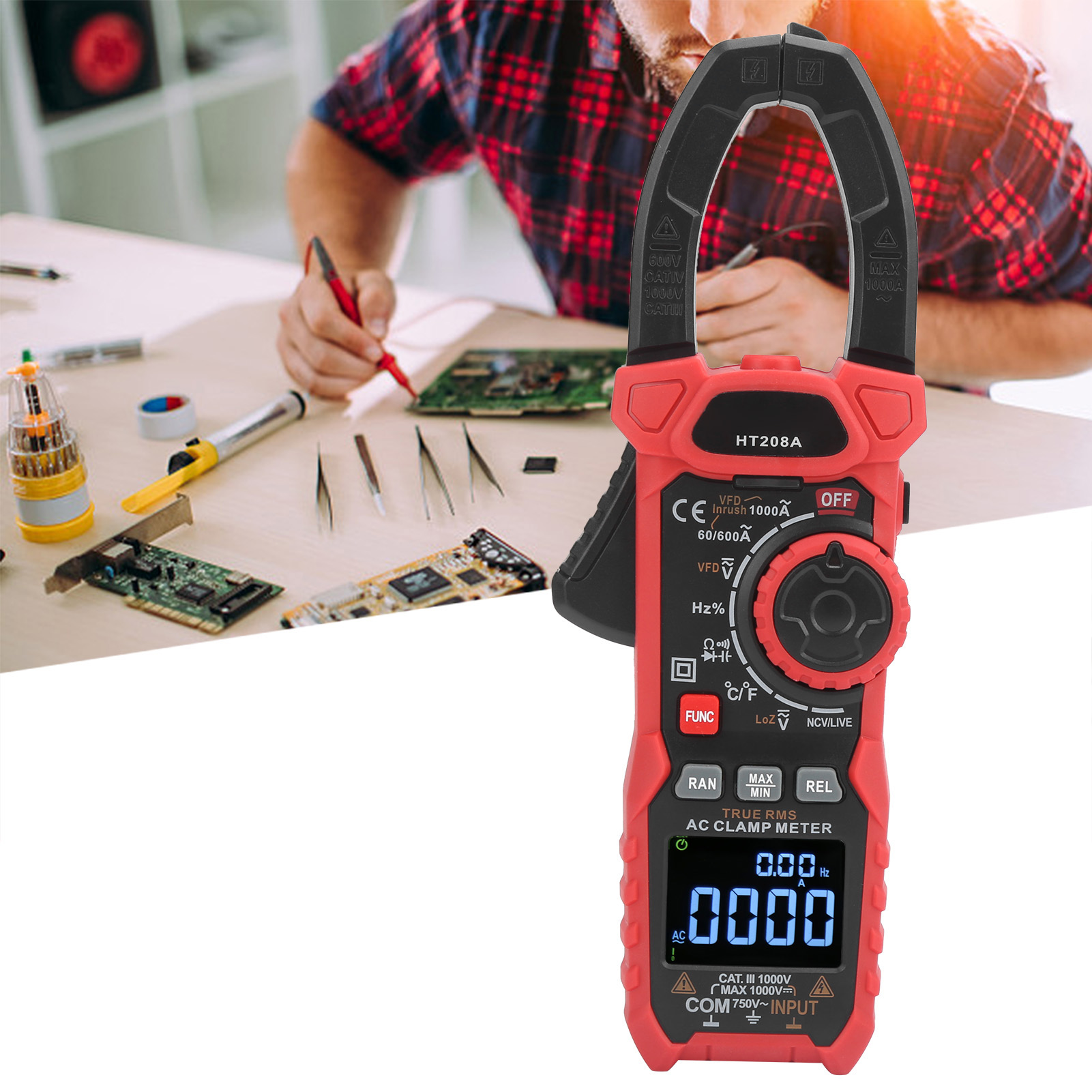 Maiyilong Ht208a 6000 Digitales Zangenamperemeter (ac/dc)