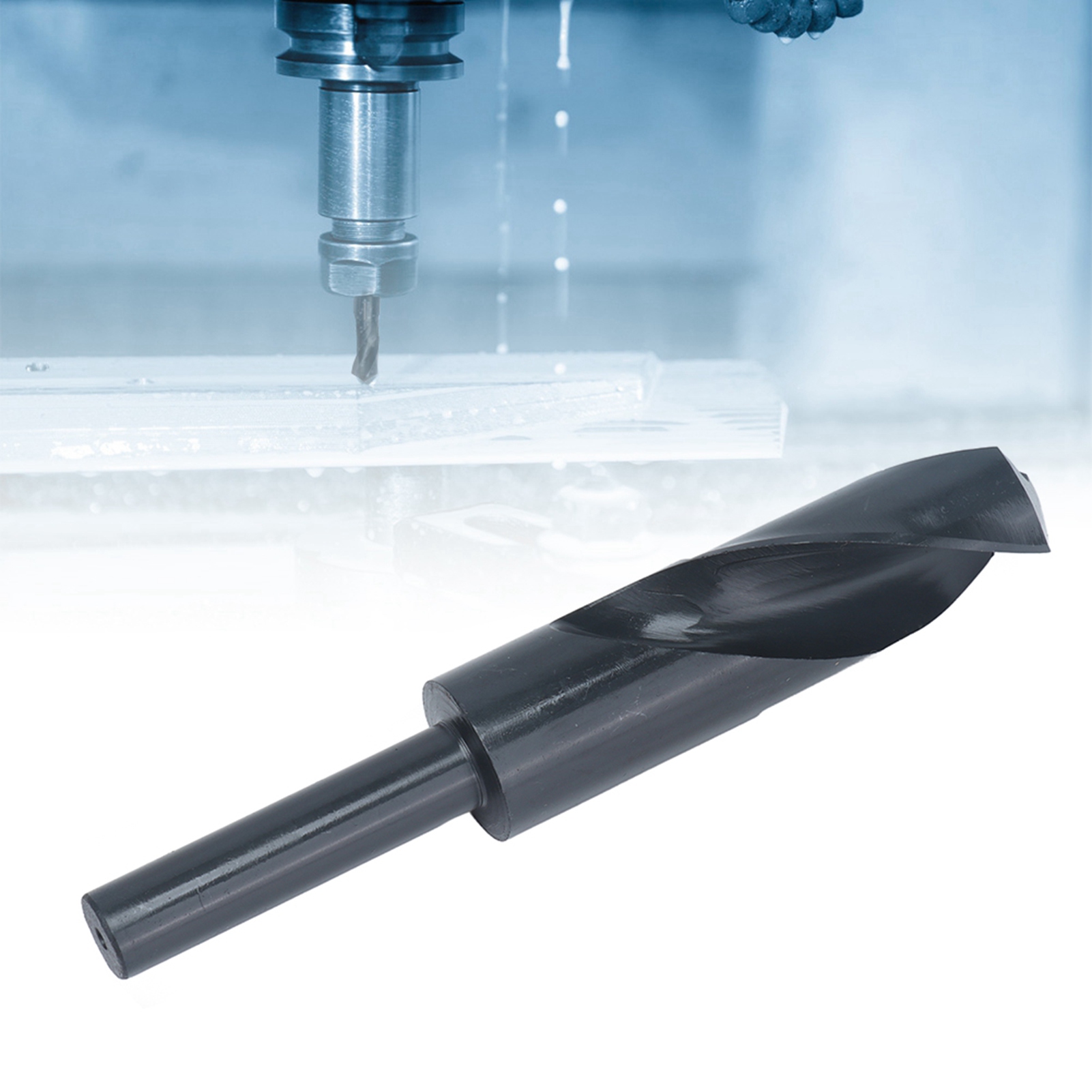 24,5 Mm Kurzschaftbohrer, Hss-bohrer Mit Geradem Schaft, Schwarzer Spiralbohrer.