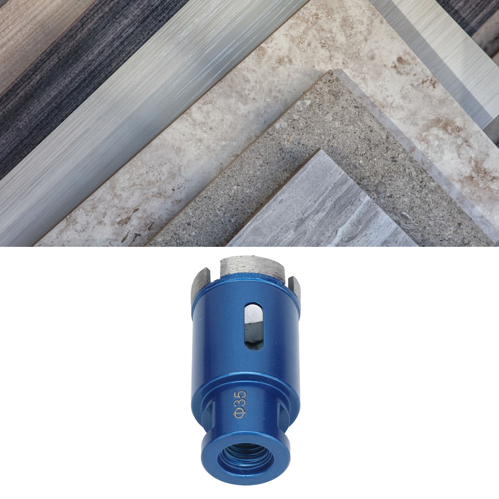 M14-bohrer Für Granit, Beton, Fliesen, Marmor, Sintermetall, Blau, 35 Mm