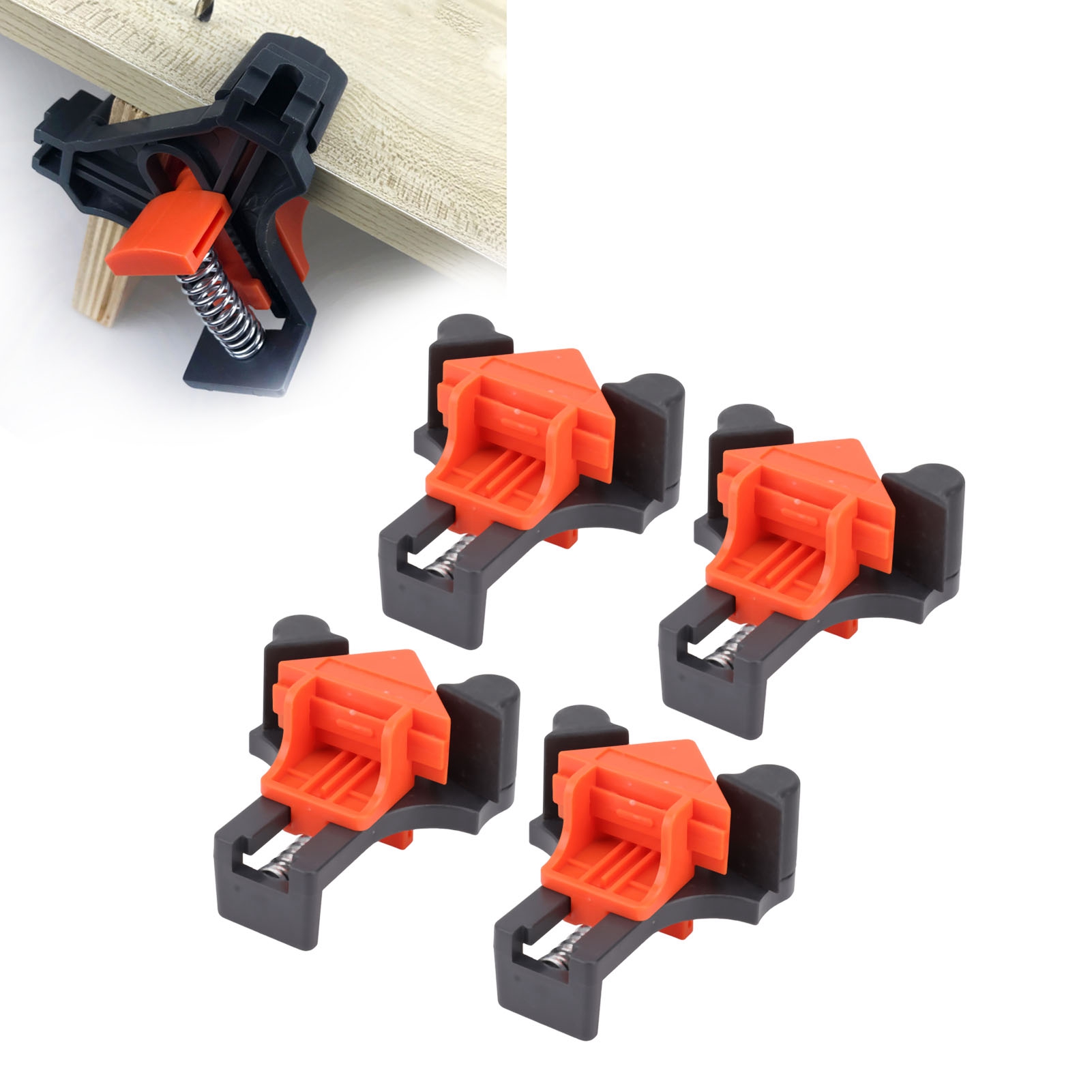 Set Mit 4 Federklemmen Für Die Holzbearbeitung (60°, 90° Und 120°).