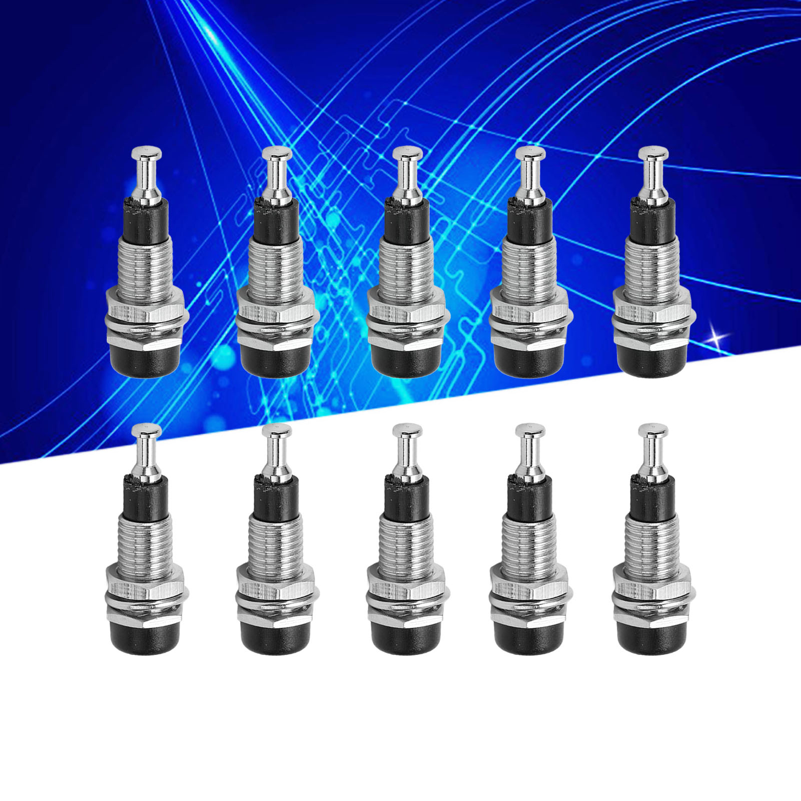 J.40006 Vollkupfer 2 Mm Panel-steckdose, Bananenstecker, Weibliche Steckdose, Metall-klemmenblock, Bananenstecker, Zubehör Für Laternenfassungen Aus Reinem Vernickeltem Kupfer, Verkauft In 10er-packs