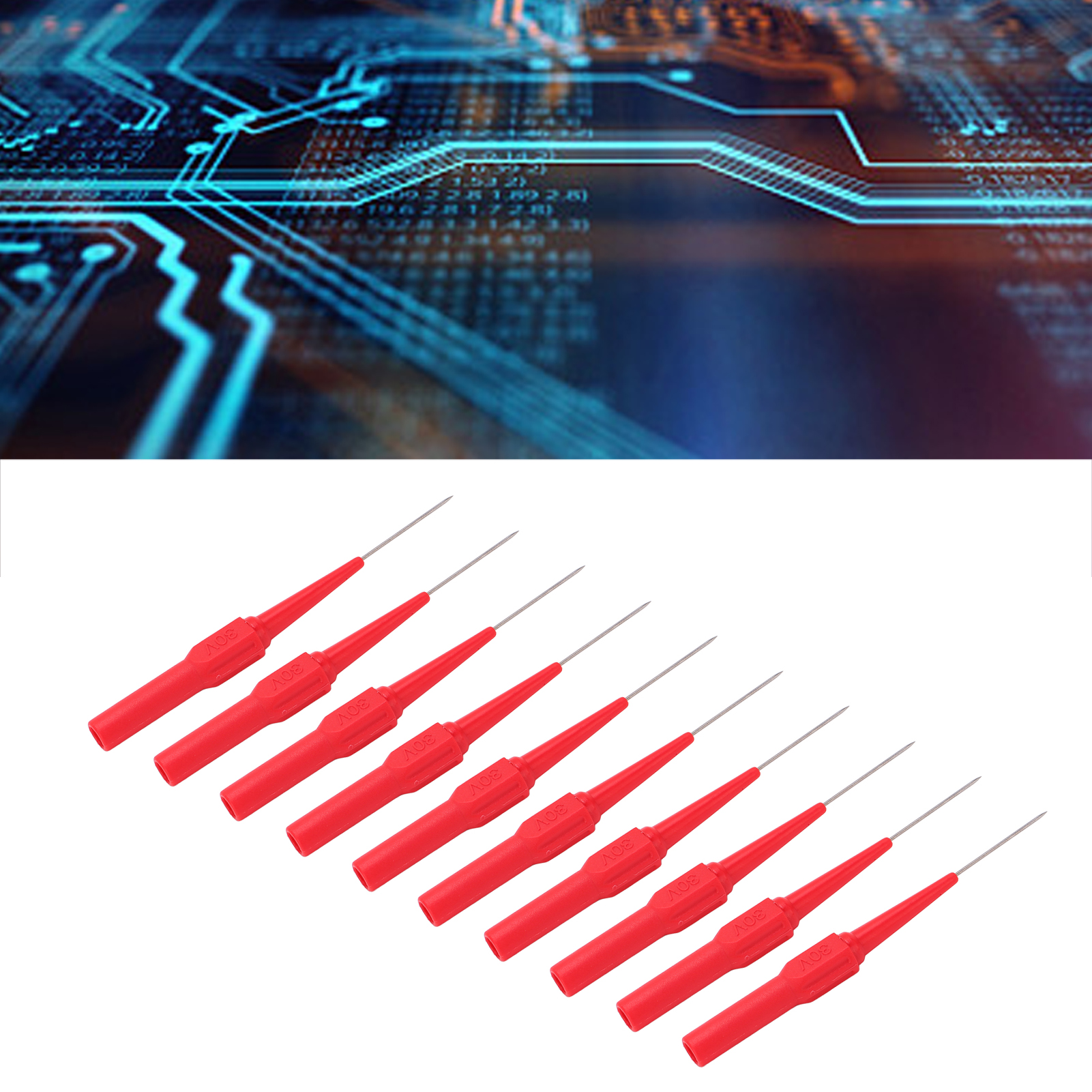 26.010 0,7 Mm Stiftspitze, Nicht Durchdringende Drahtprüfsonde, 4,0 Mm Stiftstecker Für Kfz-teile, Rot
