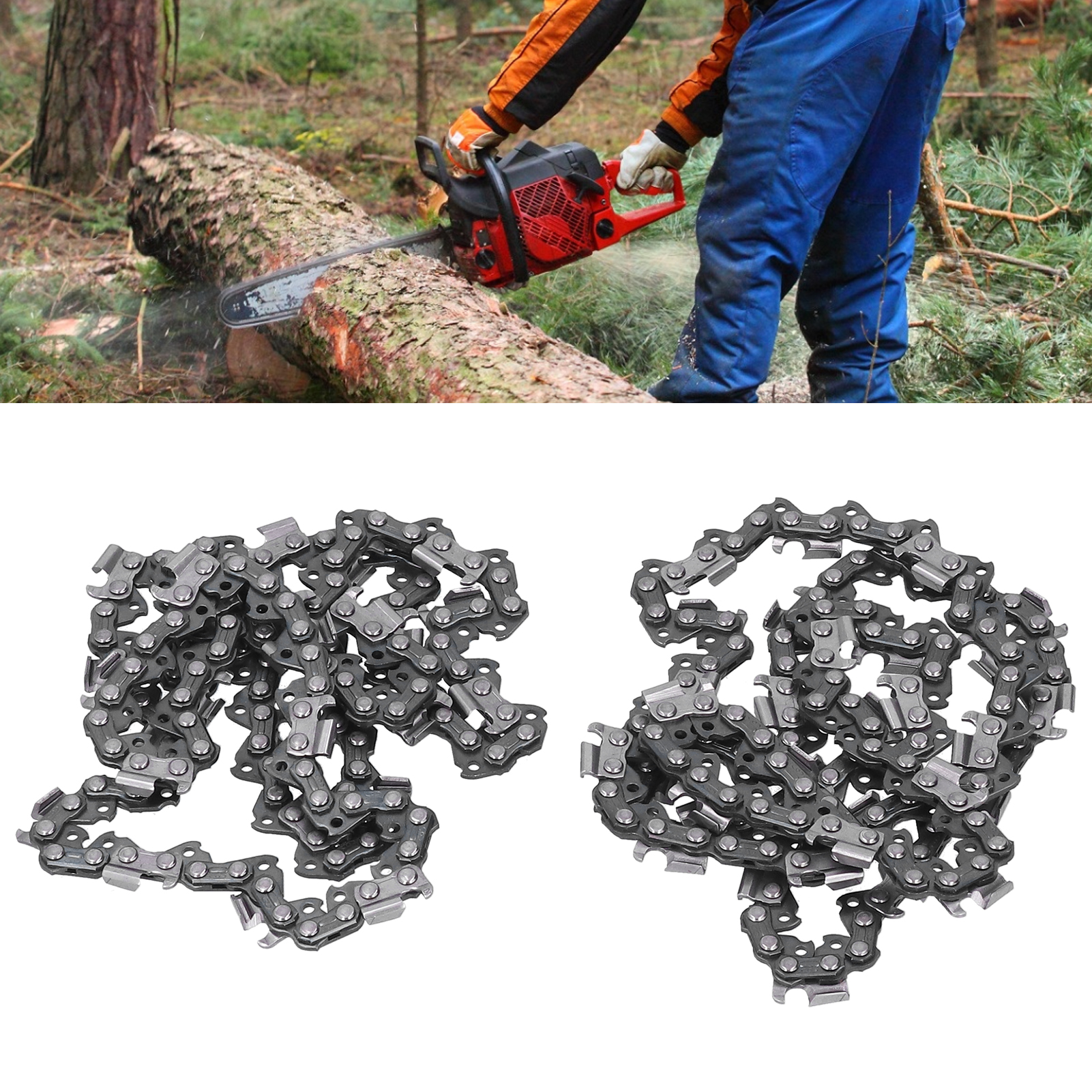 2 X 18-zoll (45,7 Cm) 325 68 72dl Kettensägenketten, 68-gliedriges Kettensägeblatt
